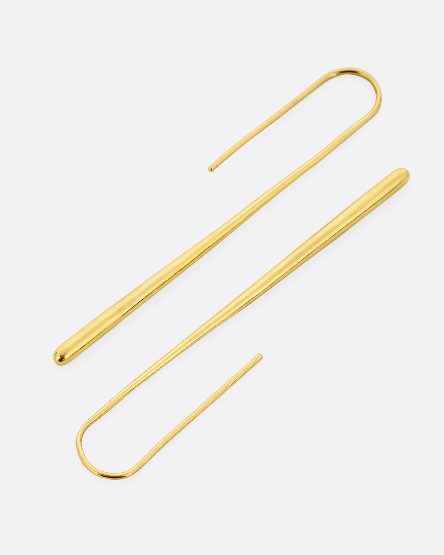 Long Tapered Drop Earrings