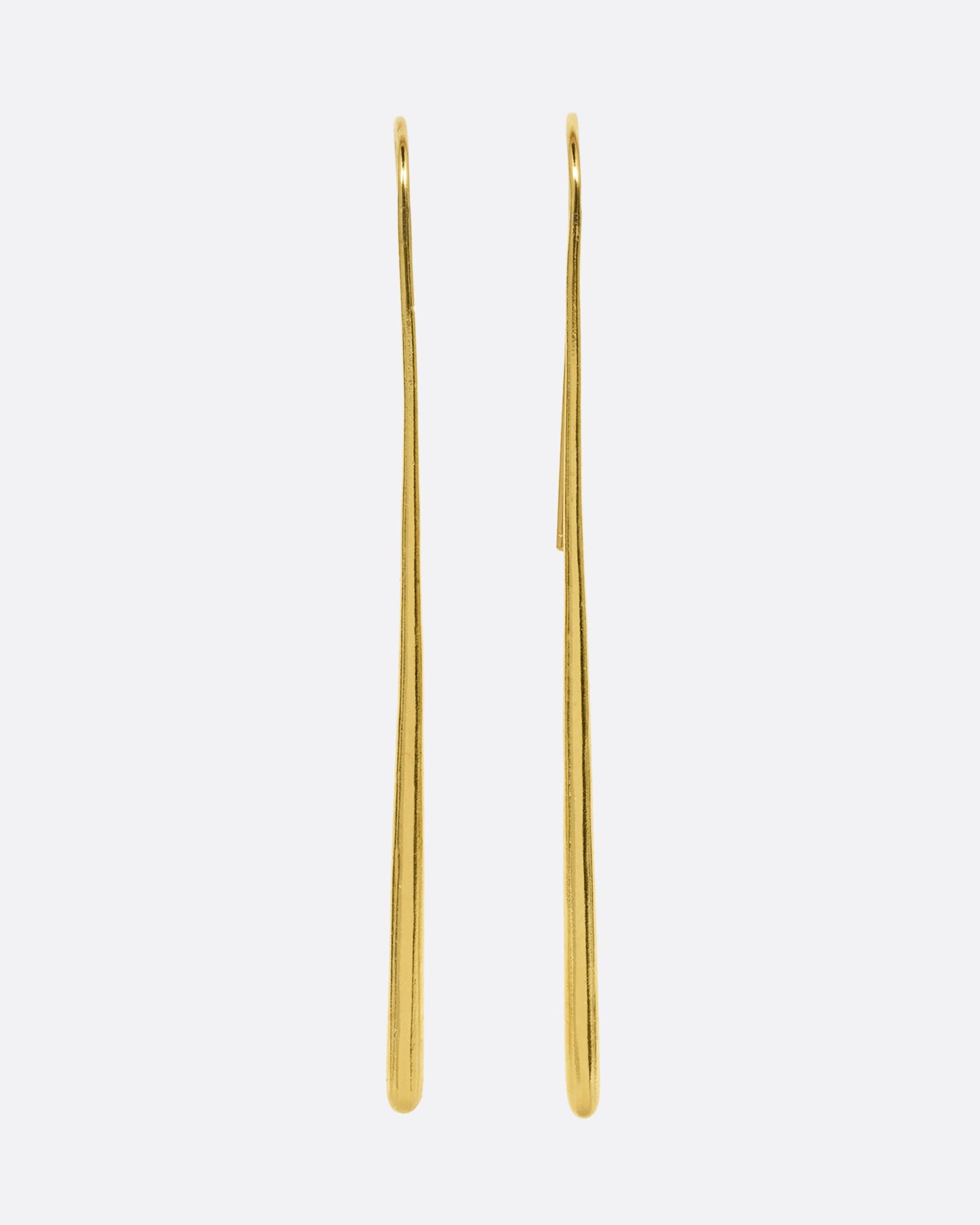 Long Tapered Drop Earrings