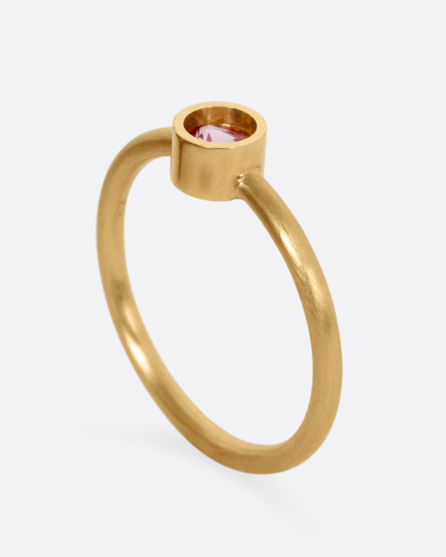 Pink Sapphire Position Ring