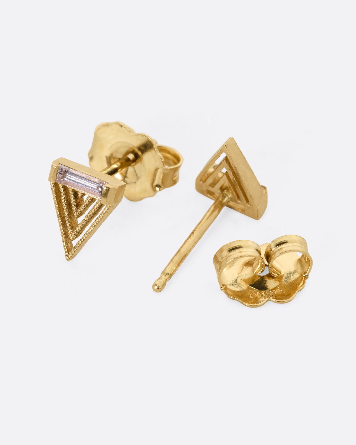 Pang Diamond Stud Earrings