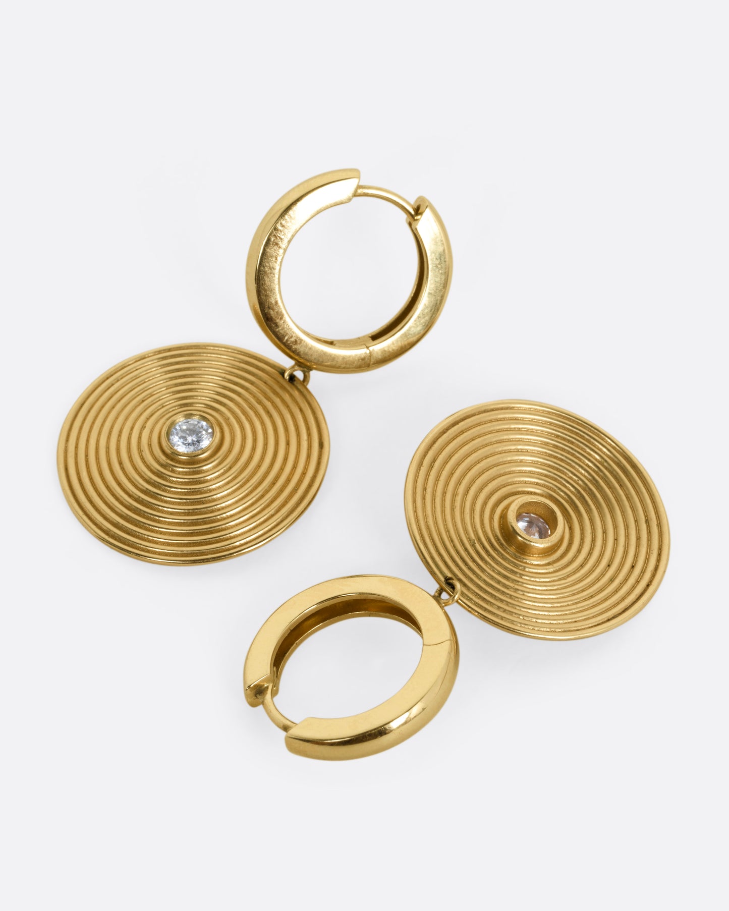 Nicola Hoop Drop Earrings