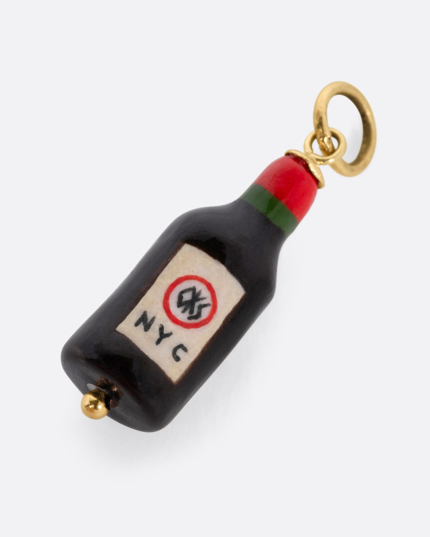 'Romeo' Red Wine Bottle Charm