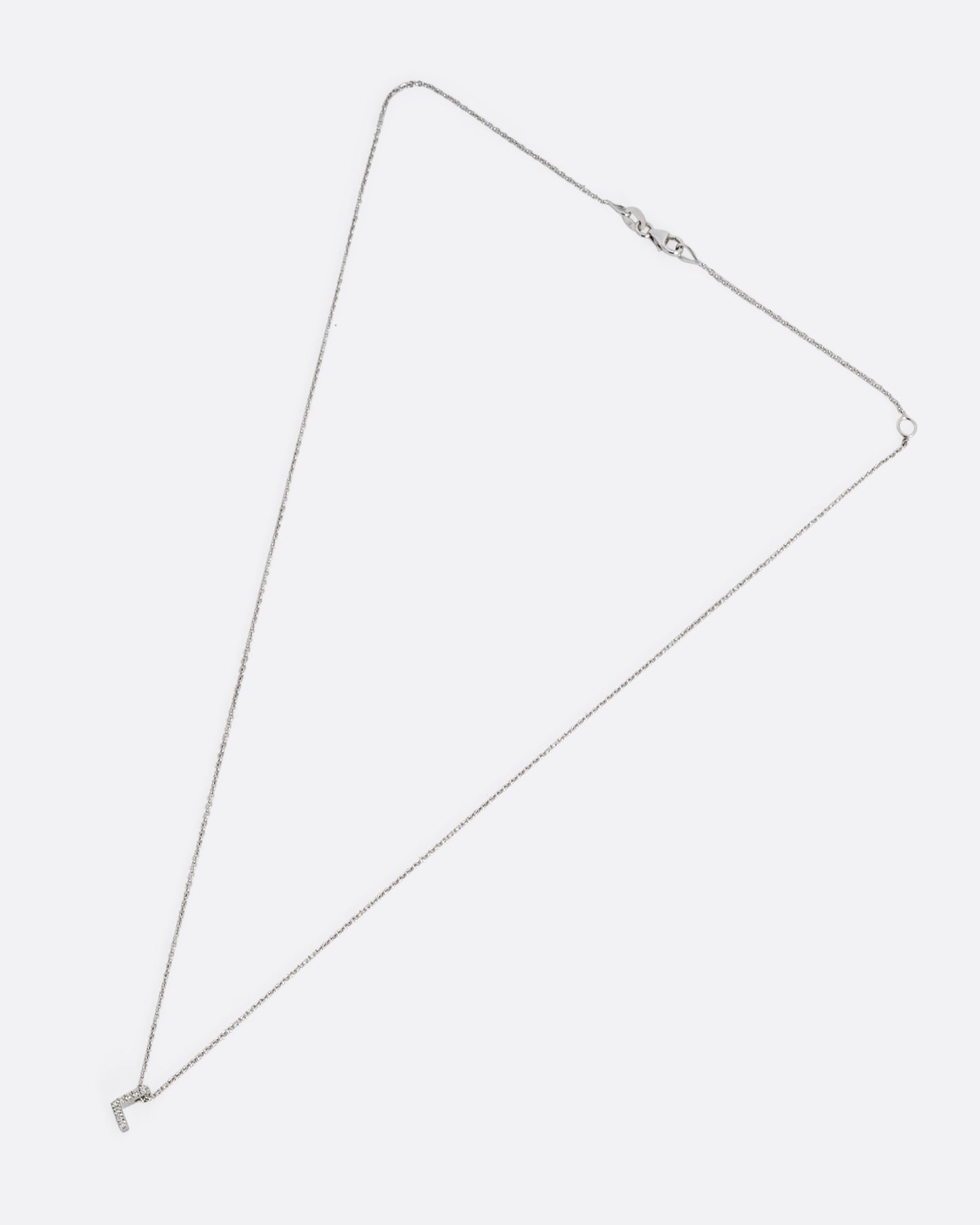 Diamond Letter L Pendant Necklace