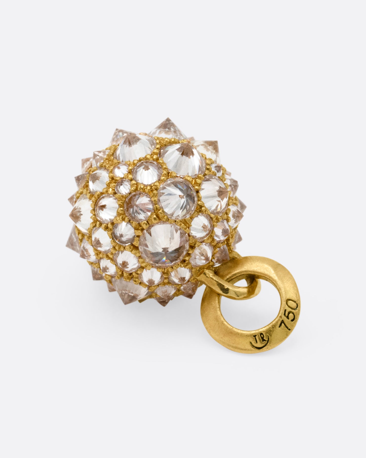 Barbed Diamond Orb Pendant