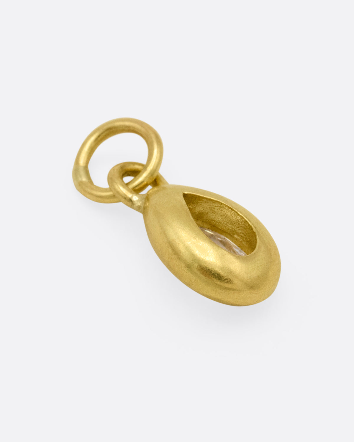 Pear Shaped Diamond Charm