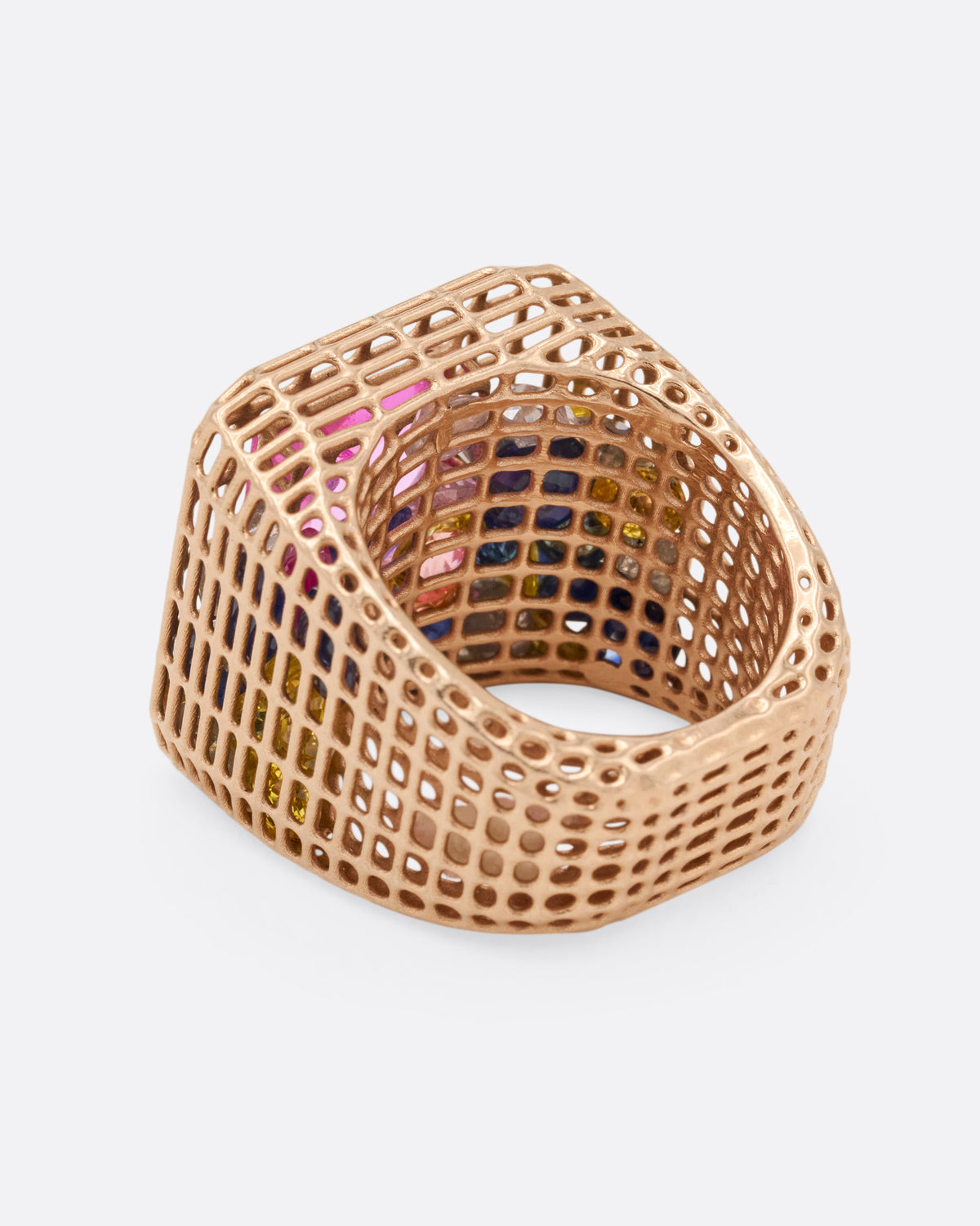Pink Sapphire Cagey Loud Ring