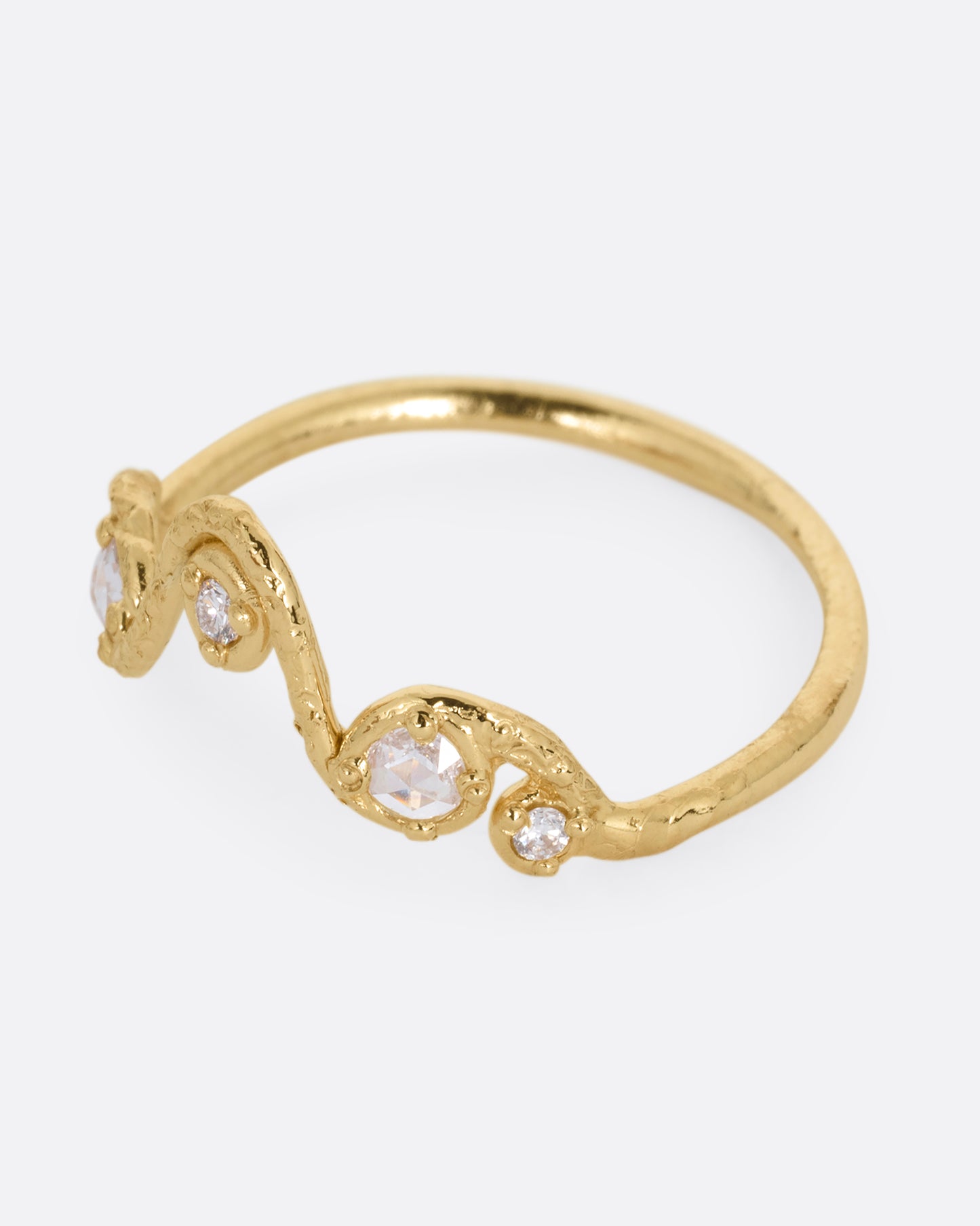 Crowned Diamond Ring