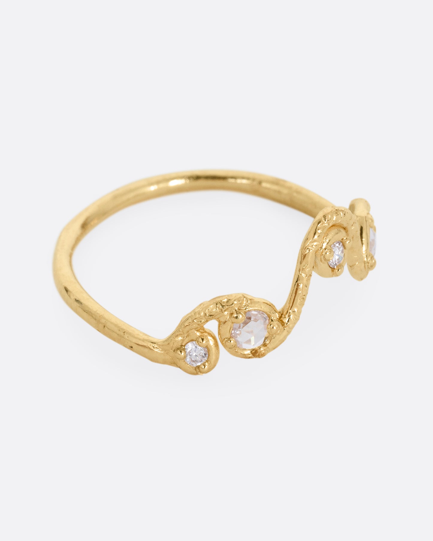 Crowned Diamond Ring