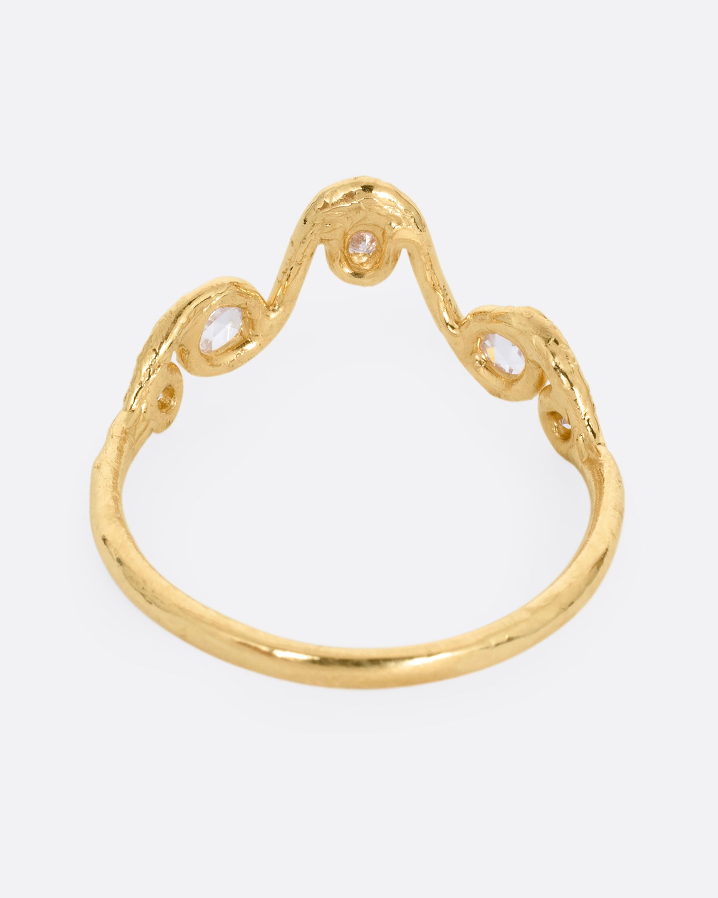 Crowned Diamond Ring