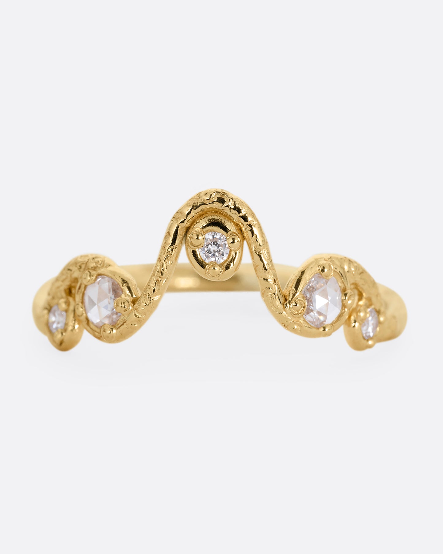 Crowned Diamond Ring