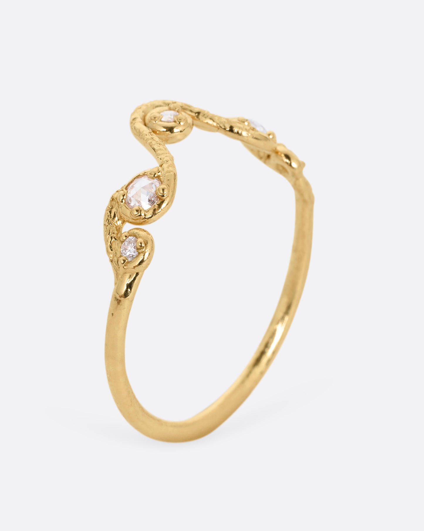 Crowned Diamond Ring
