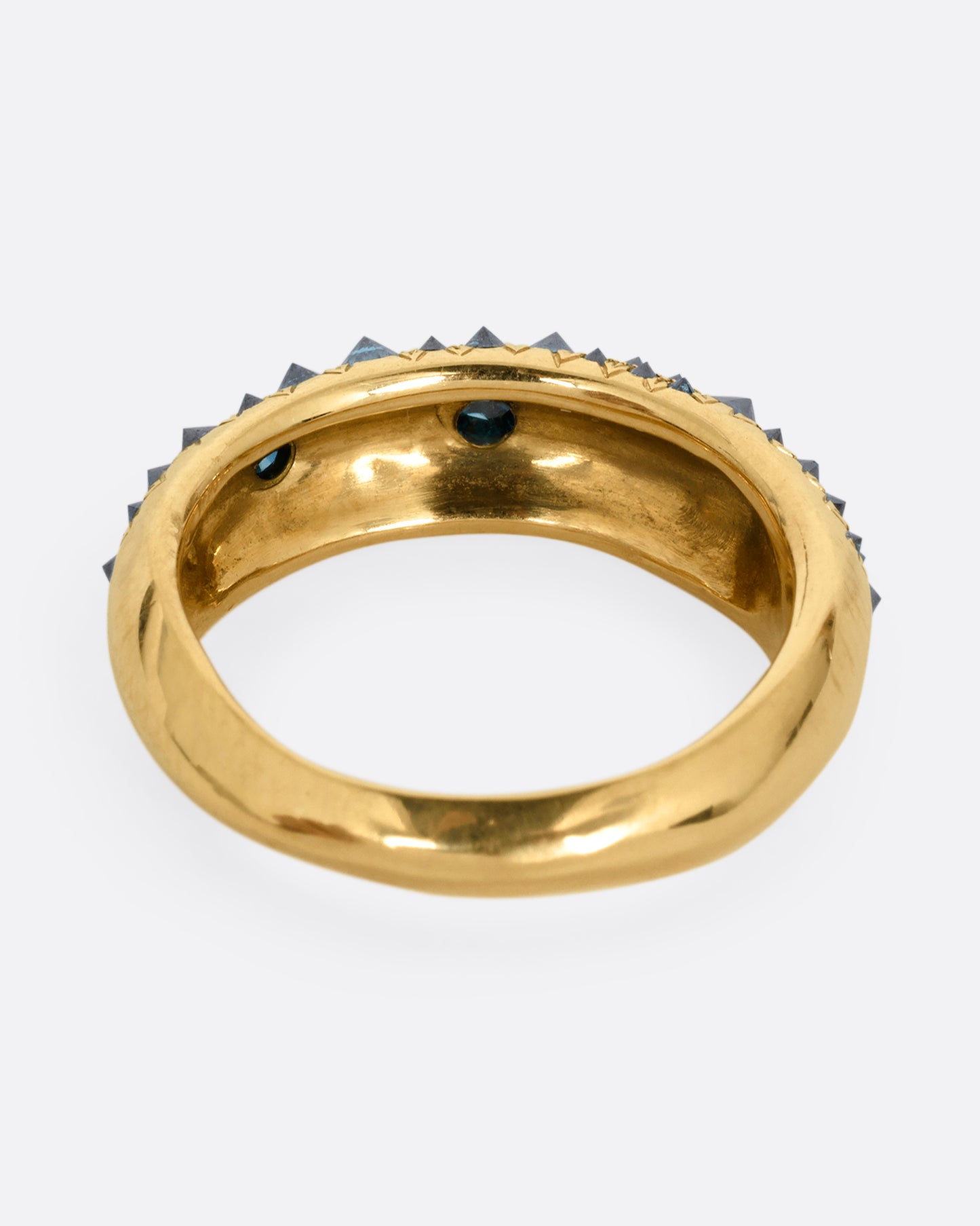 Blue Diamond Duomo Ring