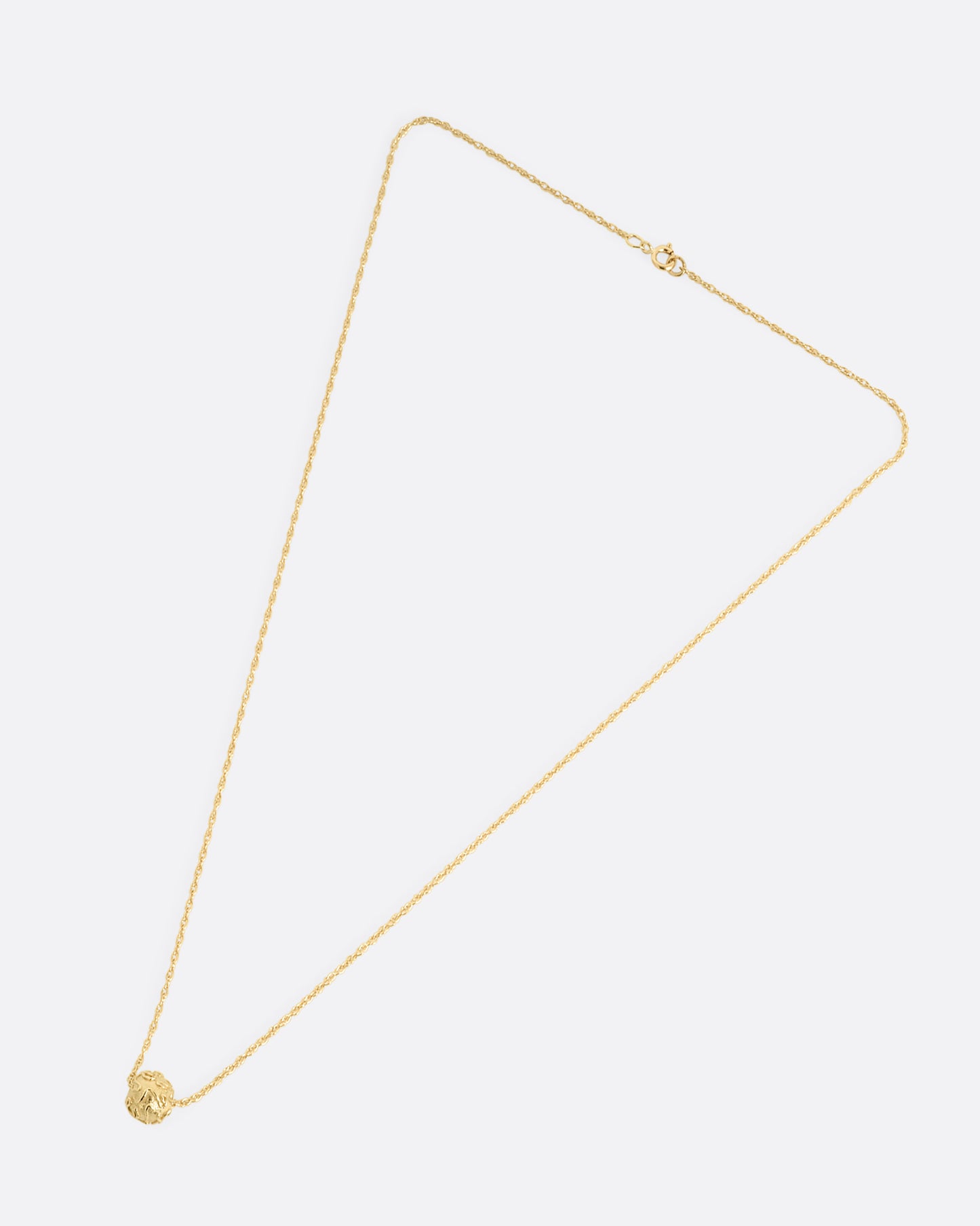 Circular Thoughts Gold Bead Necklace