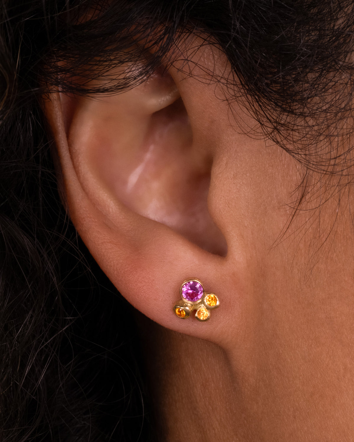 Starlight Diamond Stud Earrings