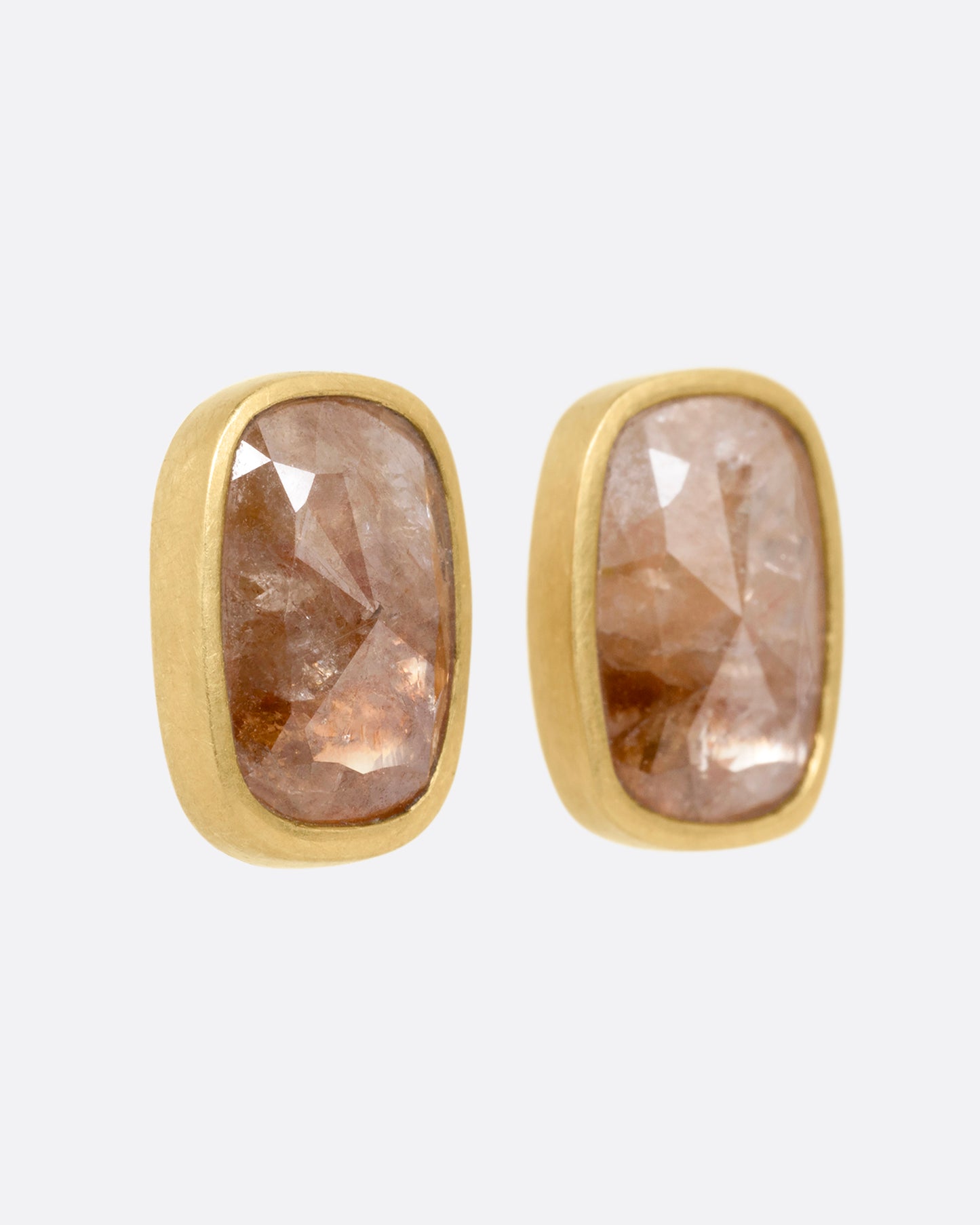 Champagne Diamond Stud Earrings