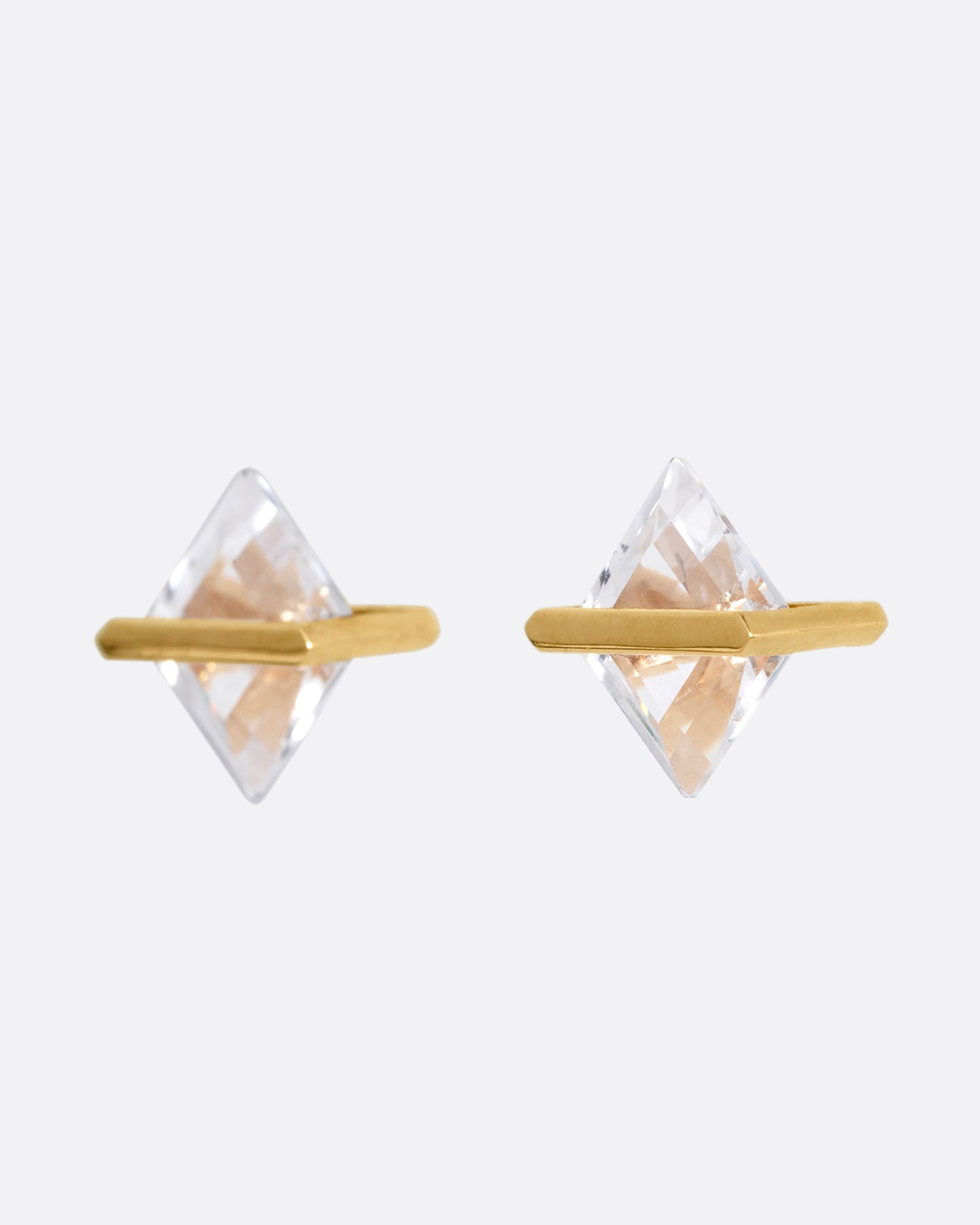 Quartz Band Stud Earrings