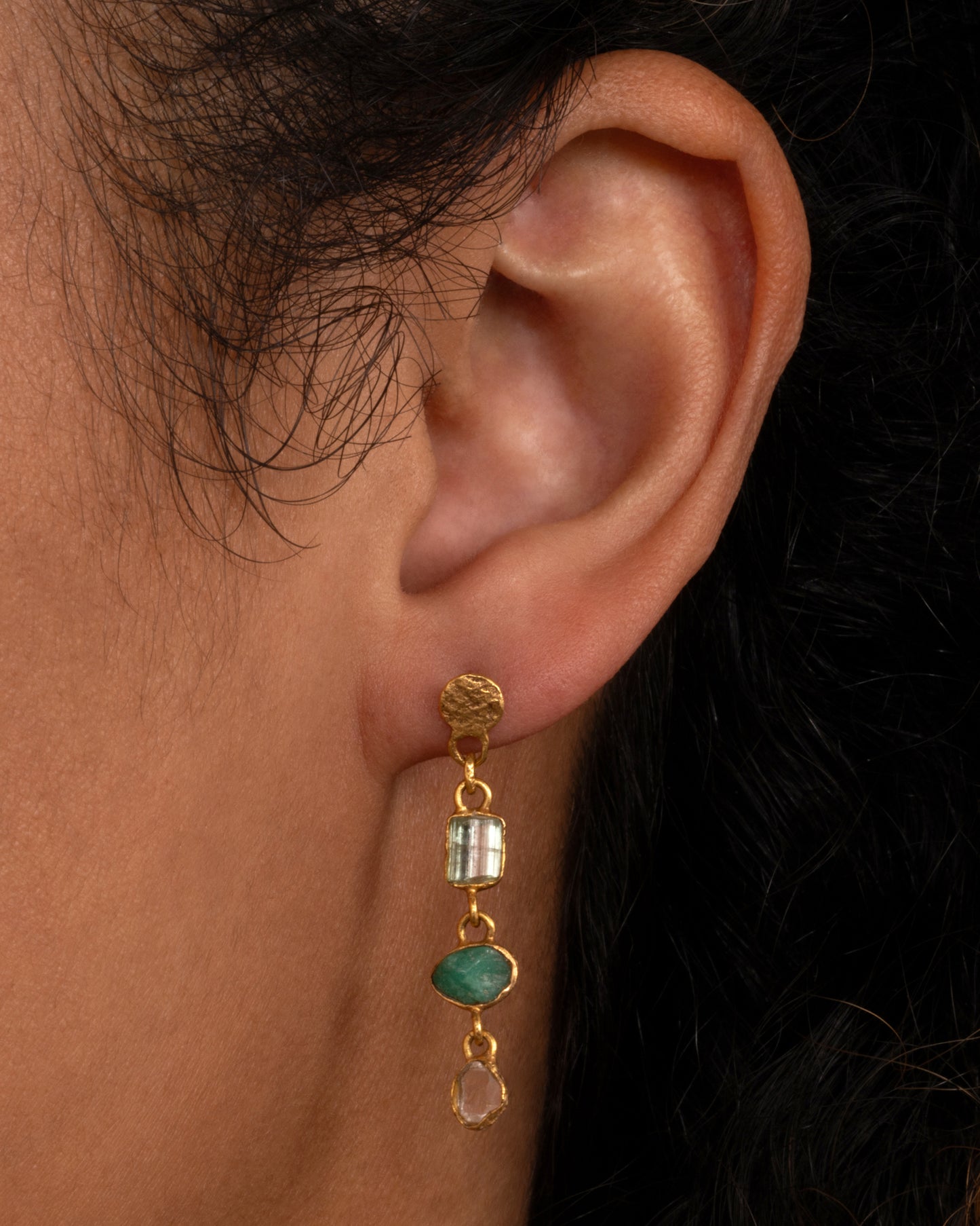 Triple Drop Earrings