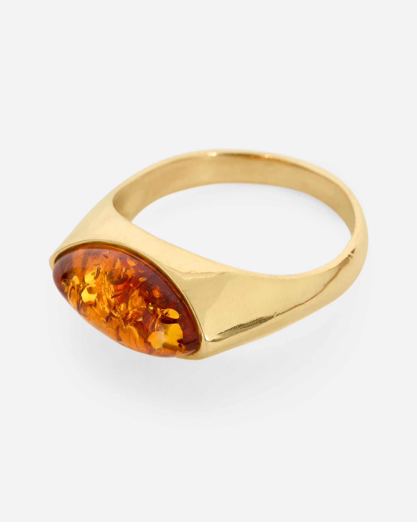 Amber Signet Ring