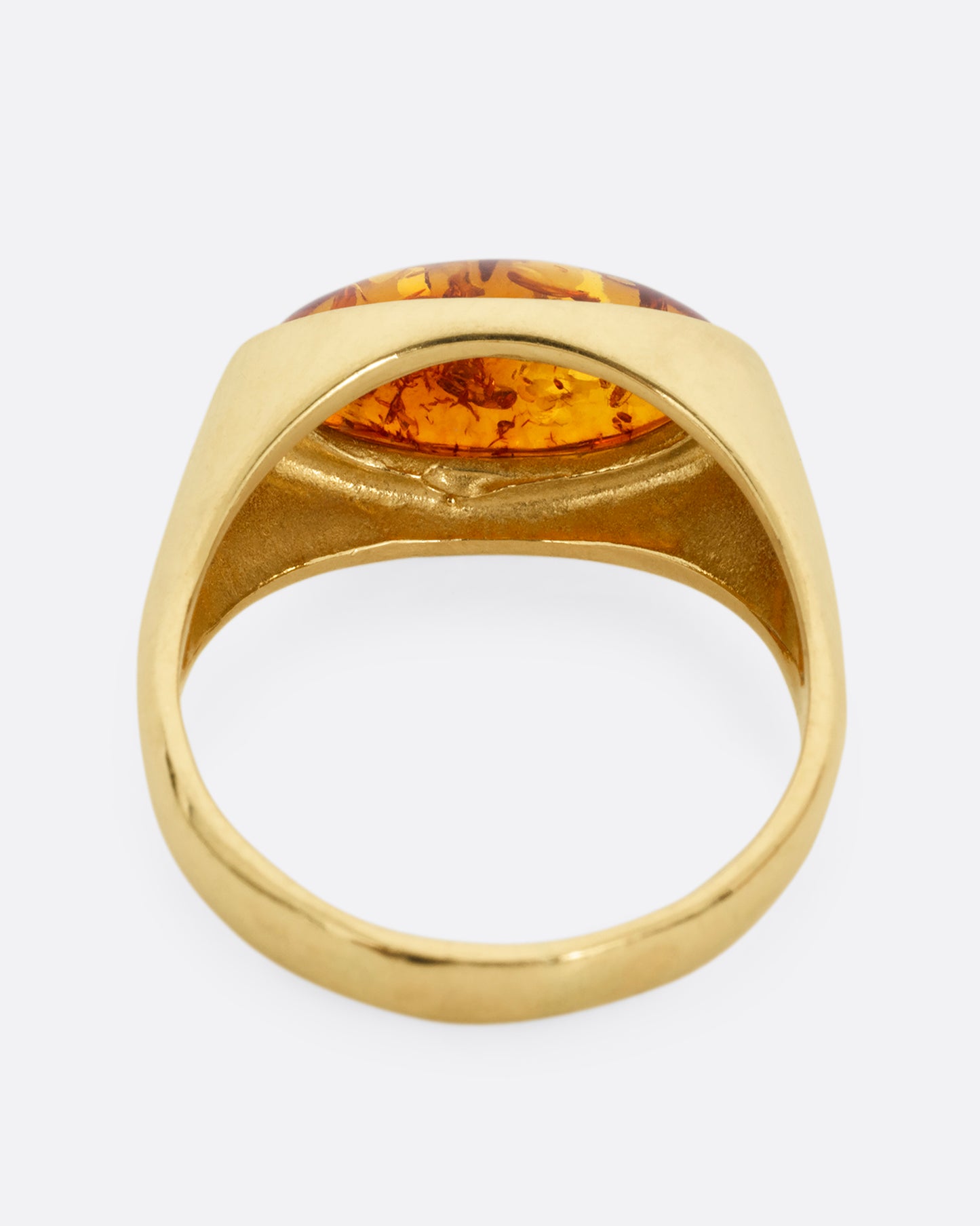 Amber Signet Ring