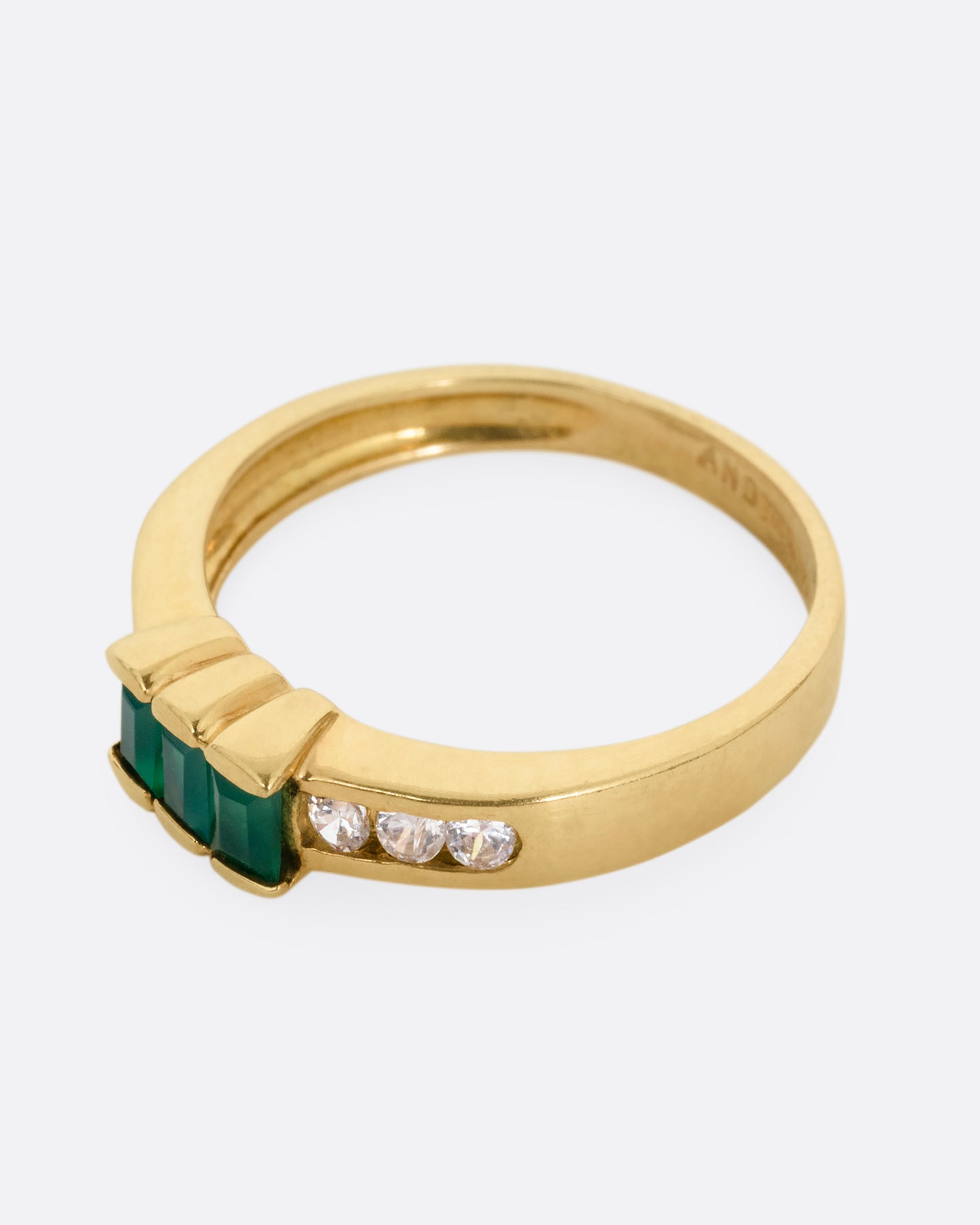 Emerald and Diamond Ring