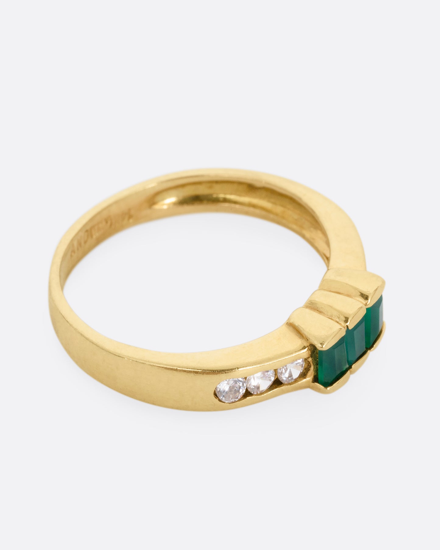 Emerald and Diamond Ring