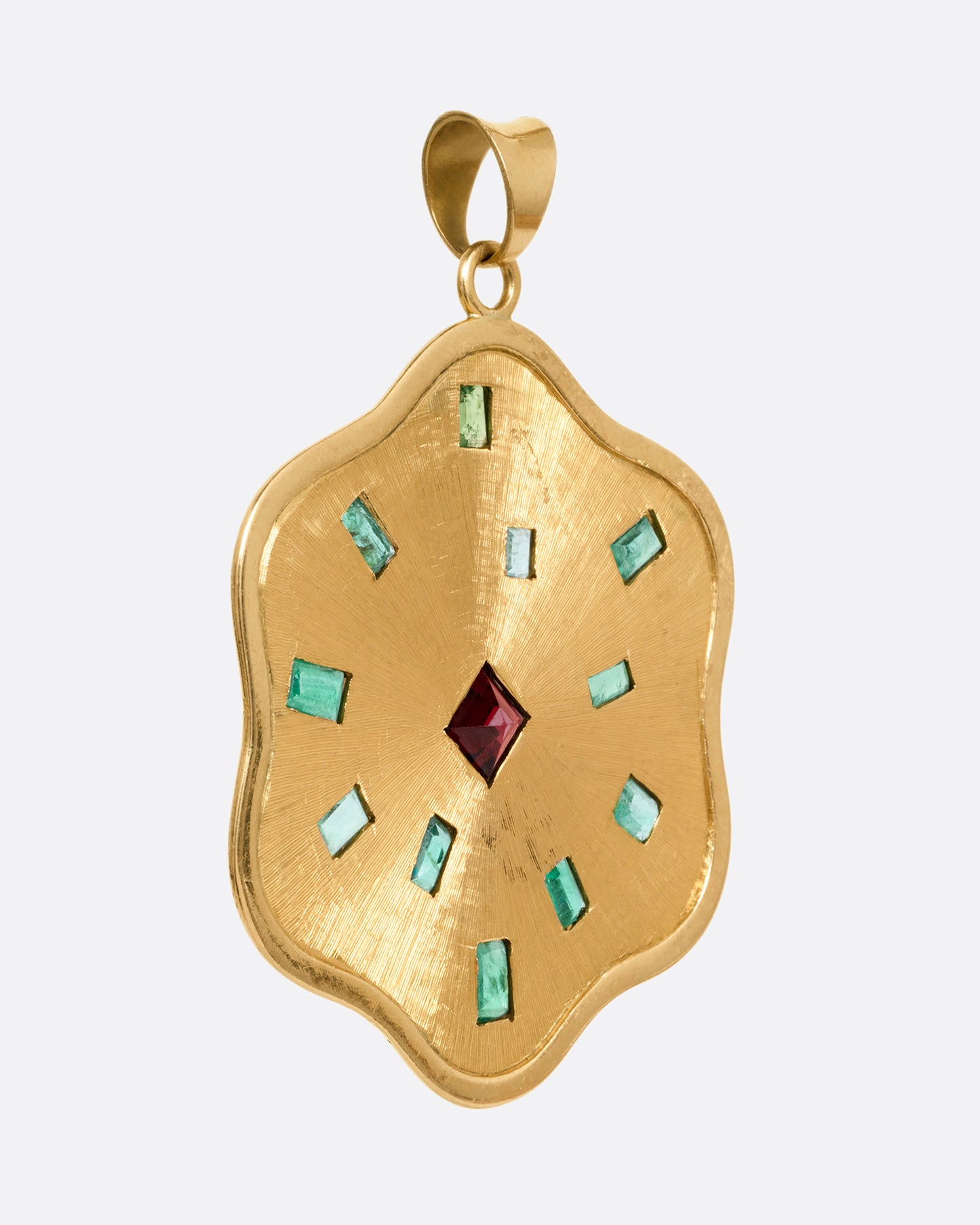 Emerald and Garnet Medallion