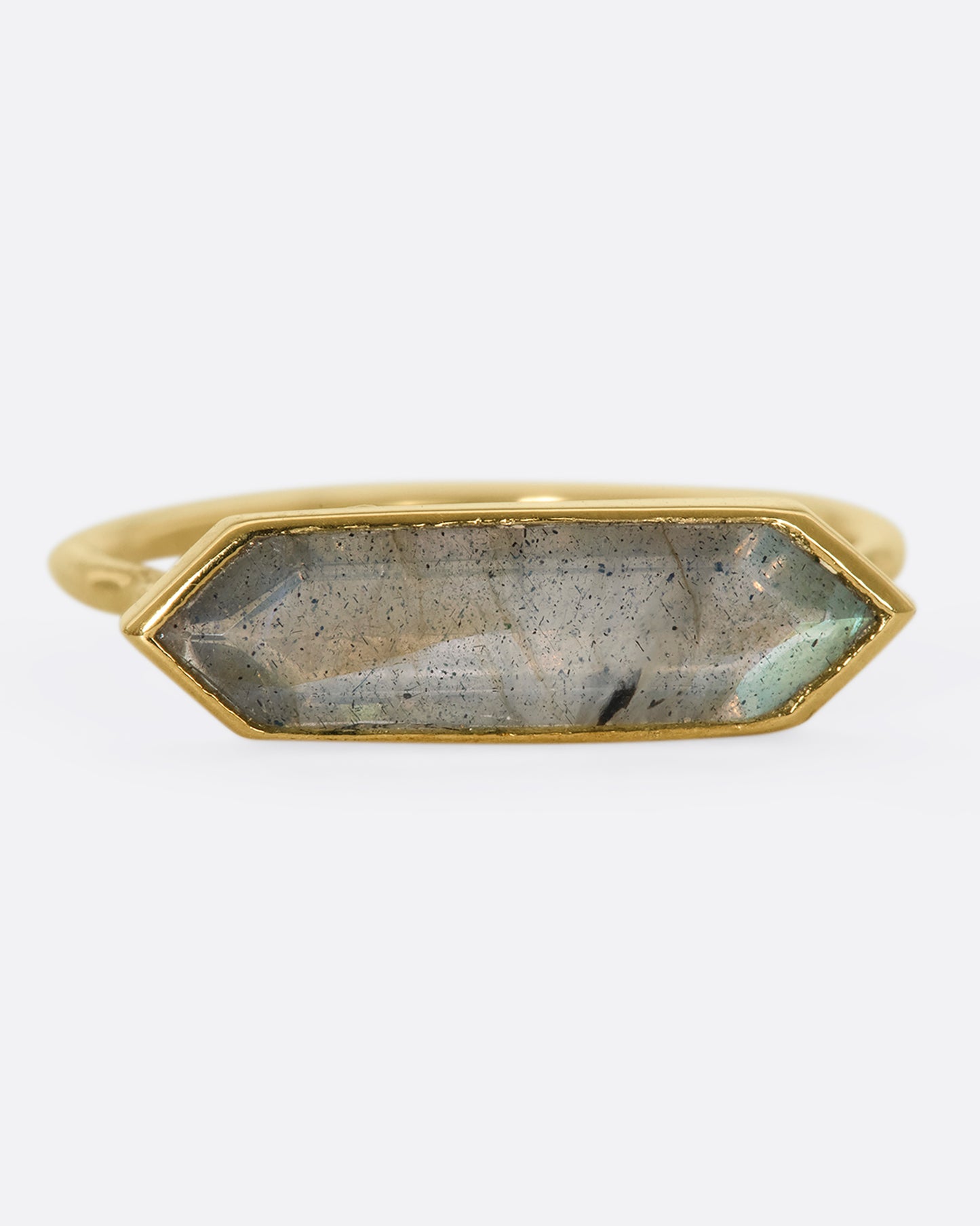 Labradorite Hexa Ring
