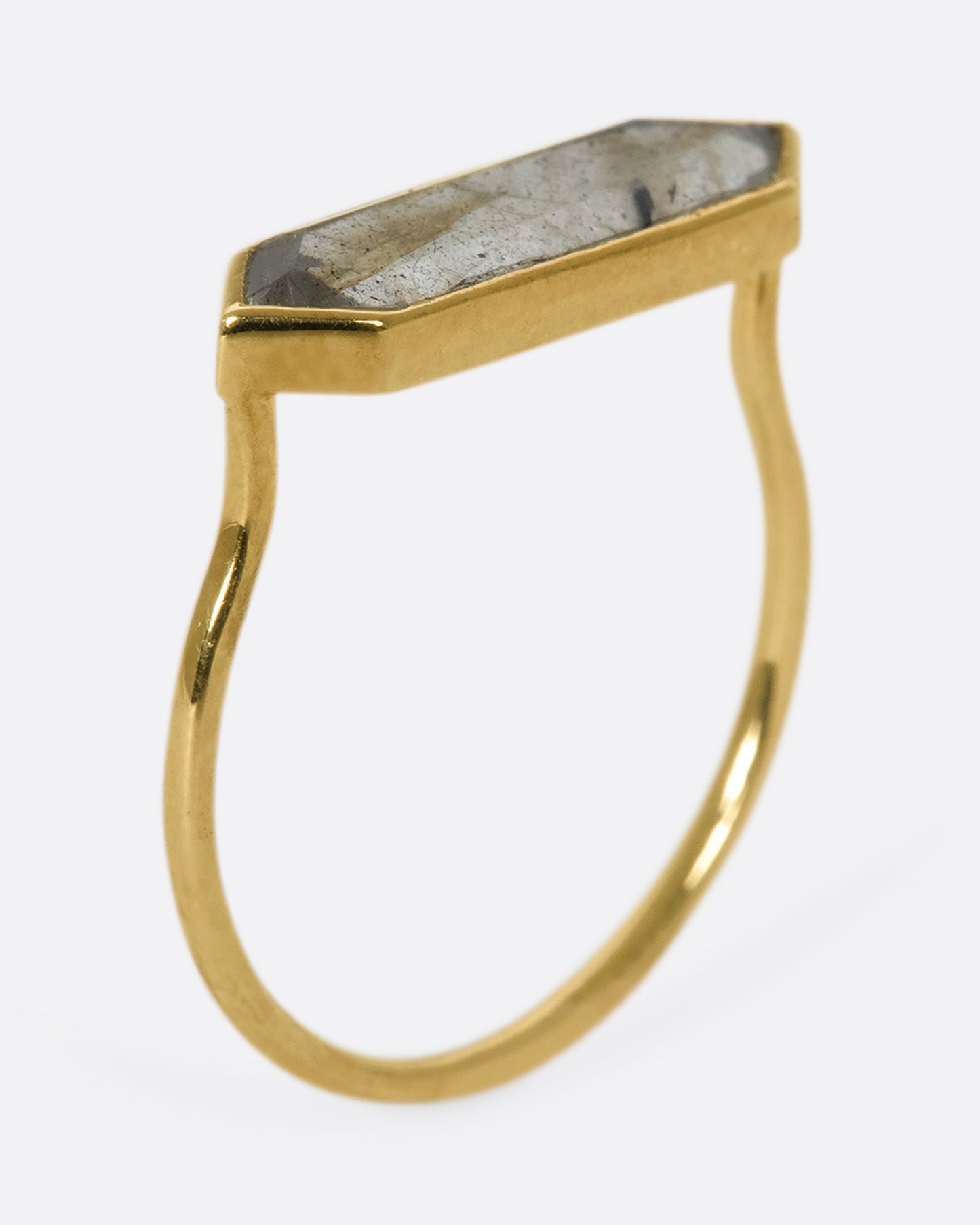 Labradorite Hexa Ring