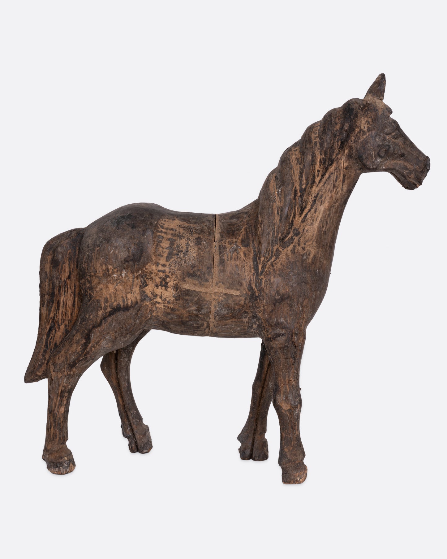 Wooden Horse Takaan Sculpture