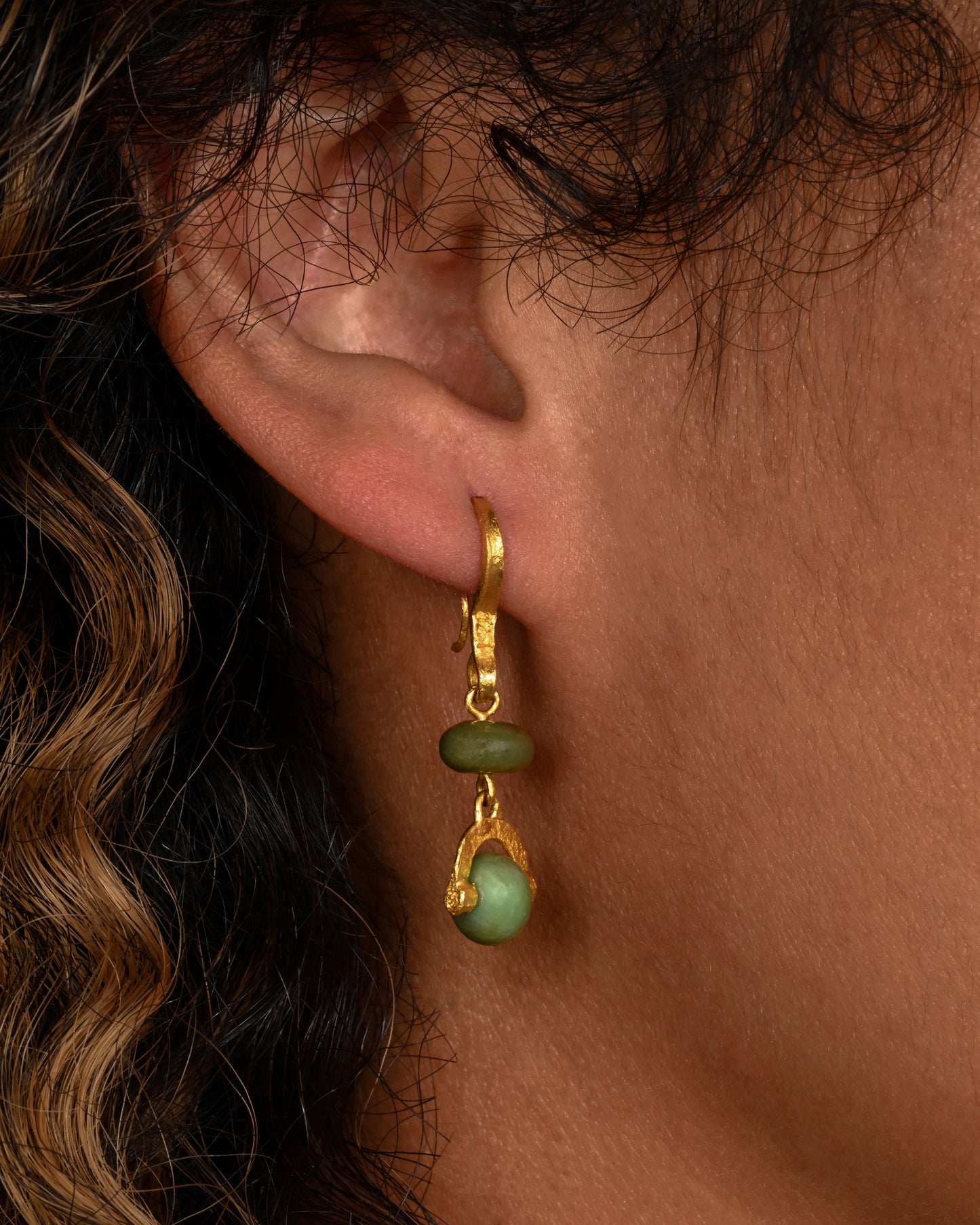 Jade Drop Earrings