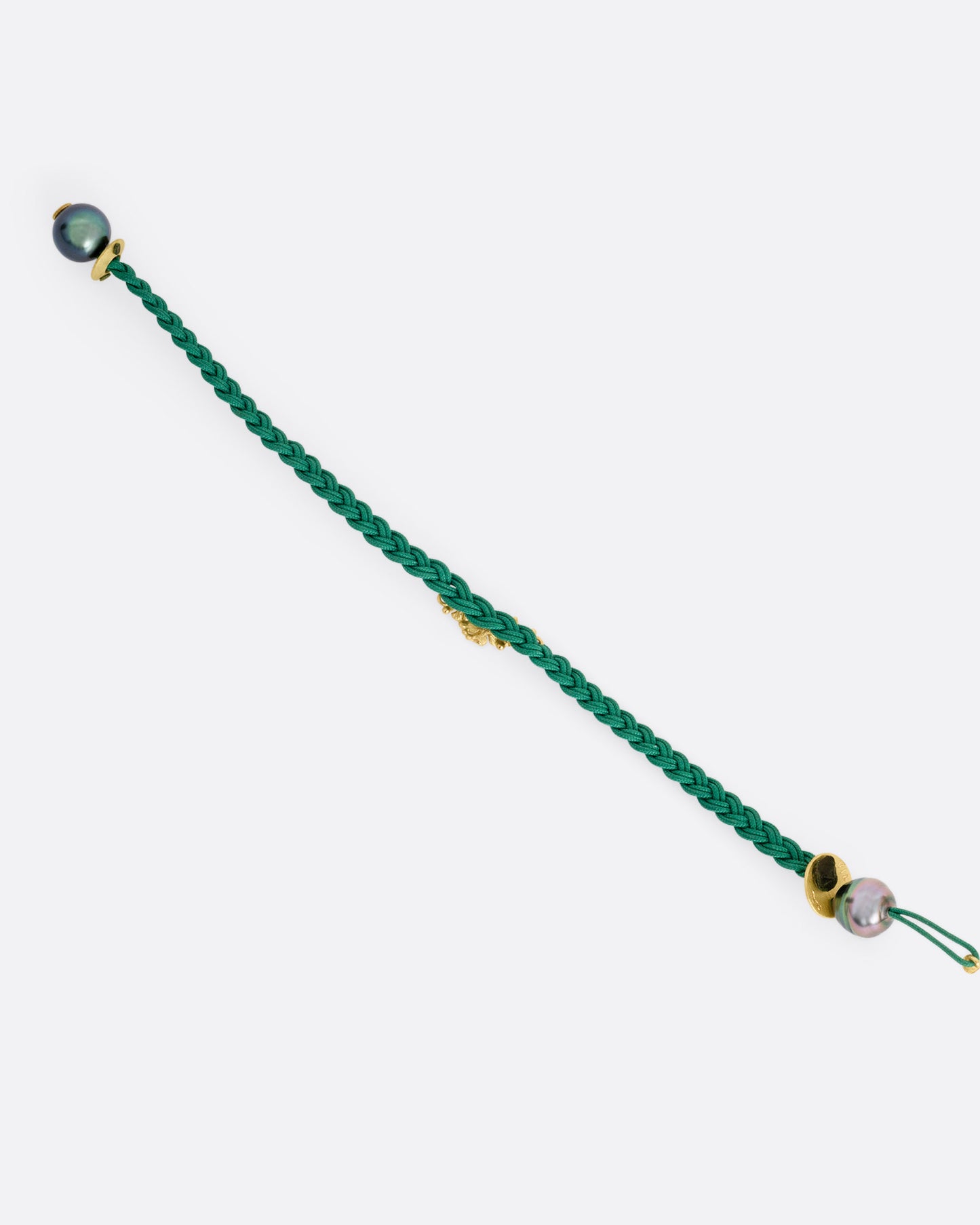 Diamond and Tahitian Pearl Cord Bracelet
