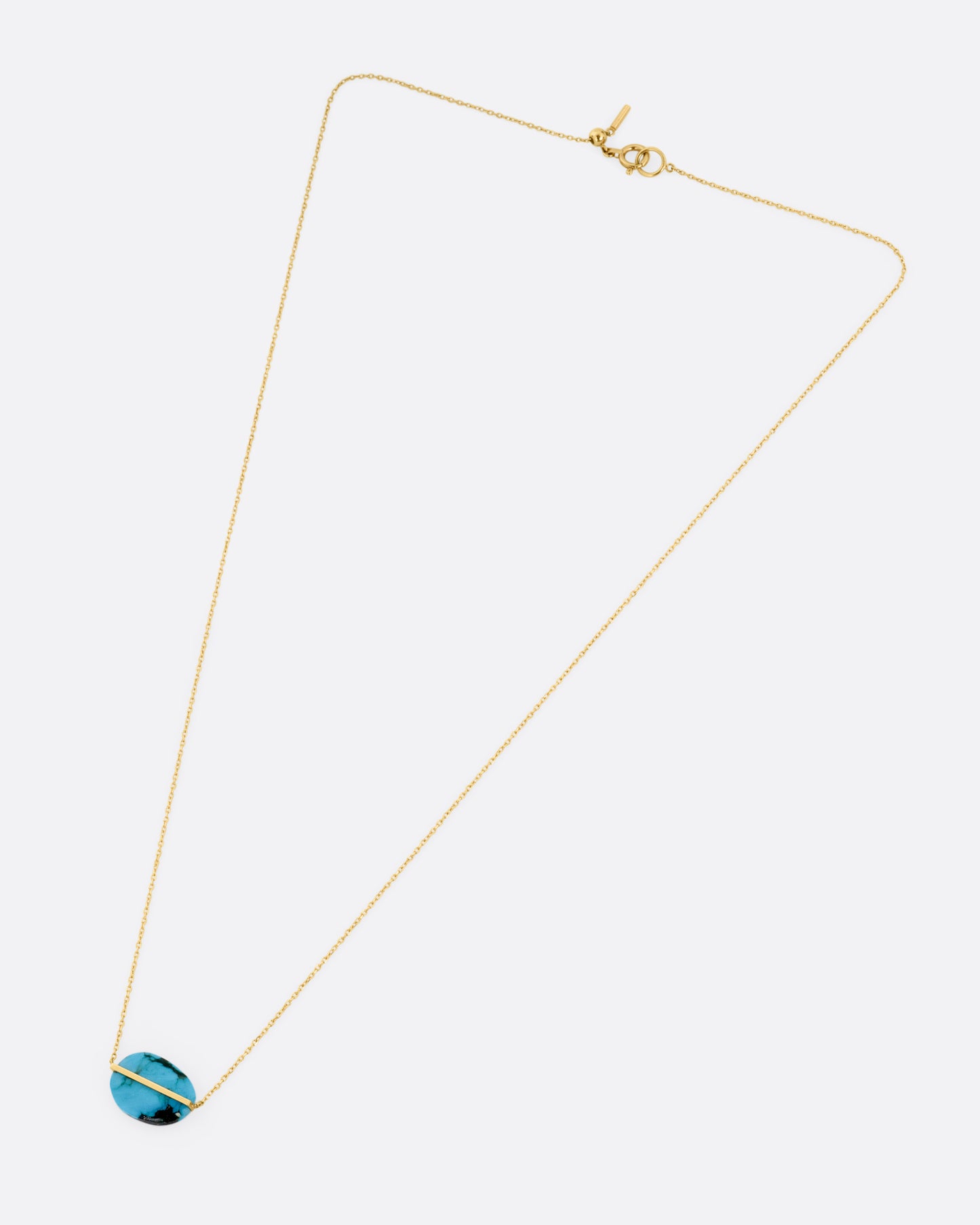 Turquoise Band Pendant Necklace