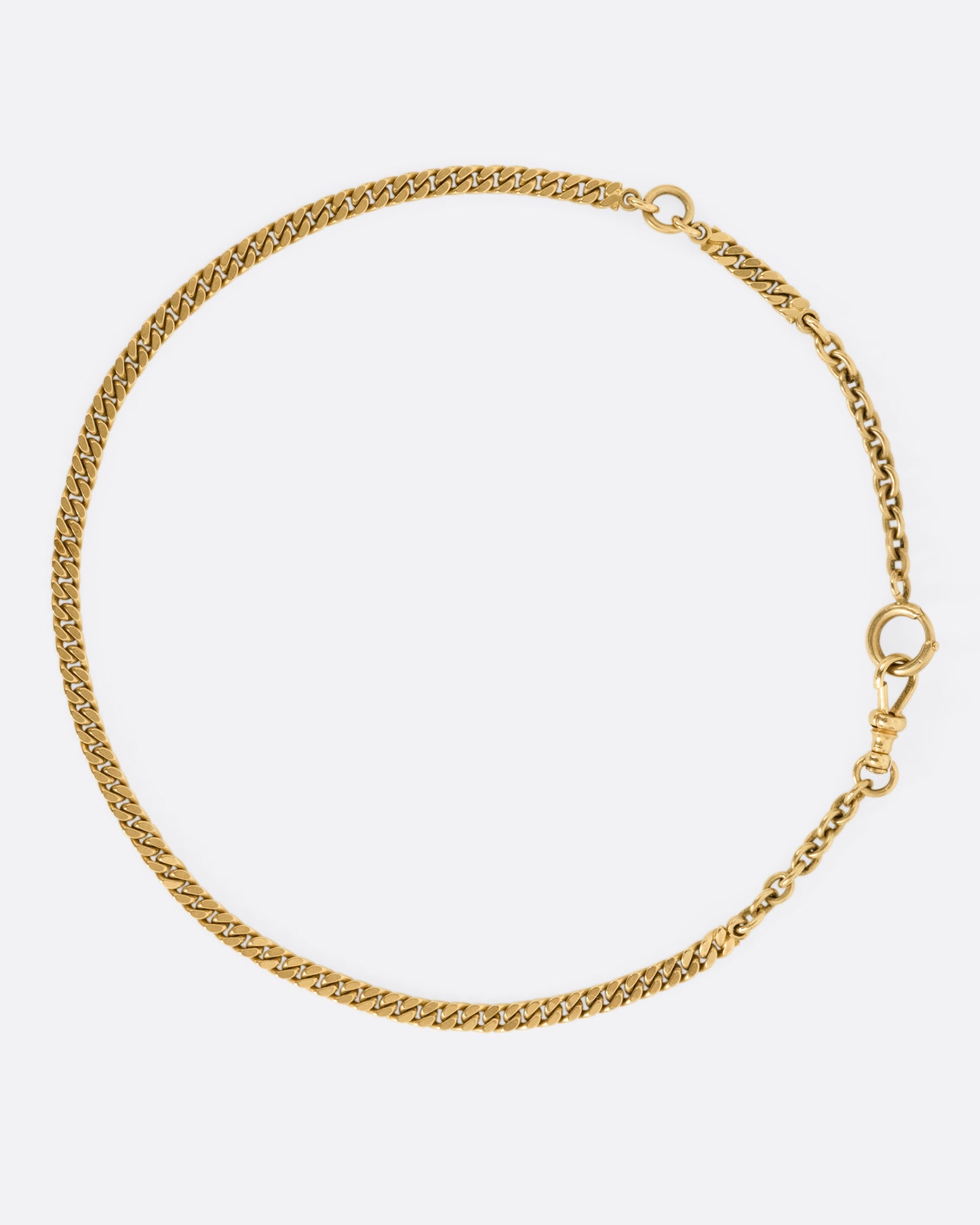 Curb Link Watch Chain Necklace