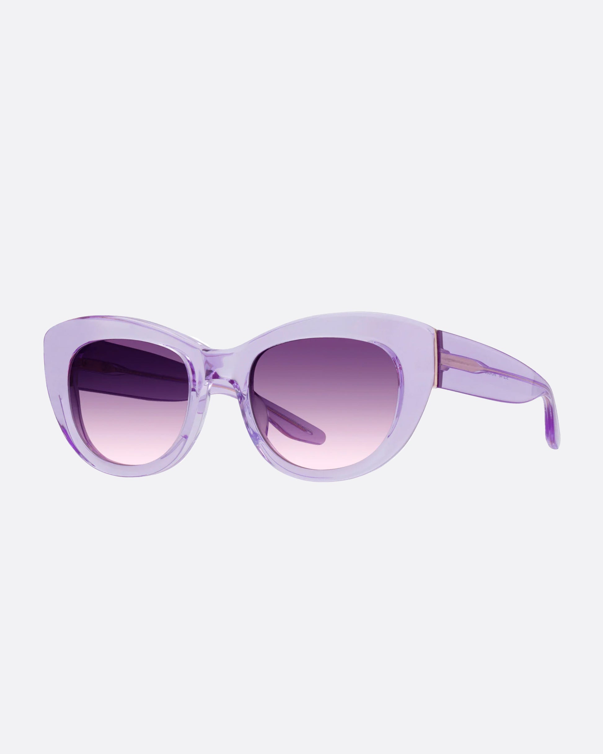 These sheer lilac frames have 24k gold plated titanium details, need we say more?