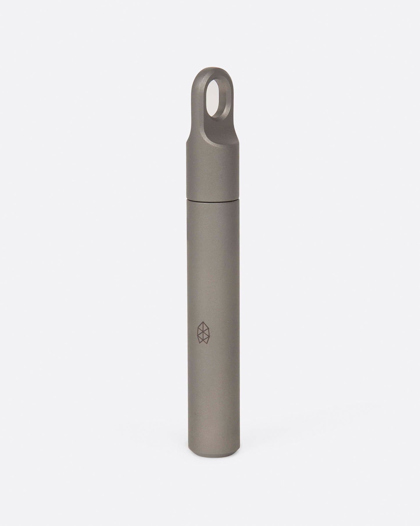 A pocket-size titanium canister.