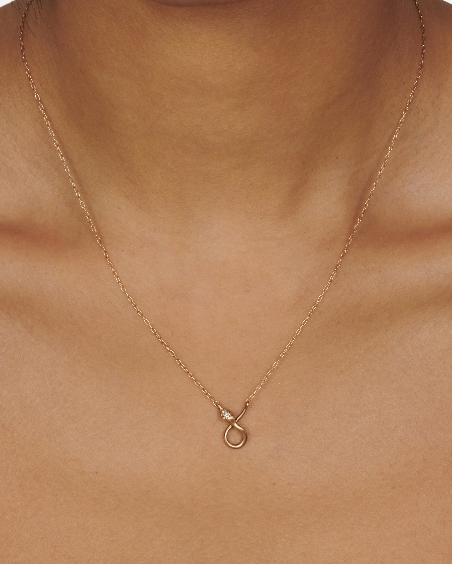 Wear this snake pendant necklace with your favorite charms