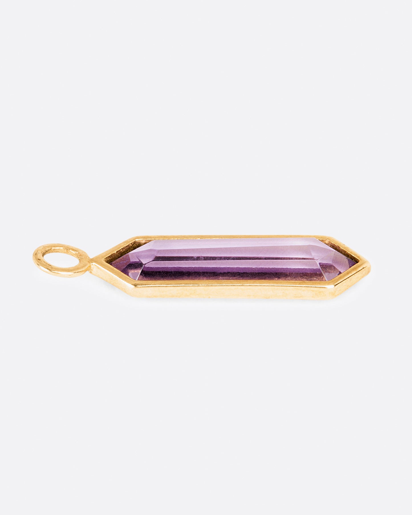 Amethyst Hexa Earring Dangle