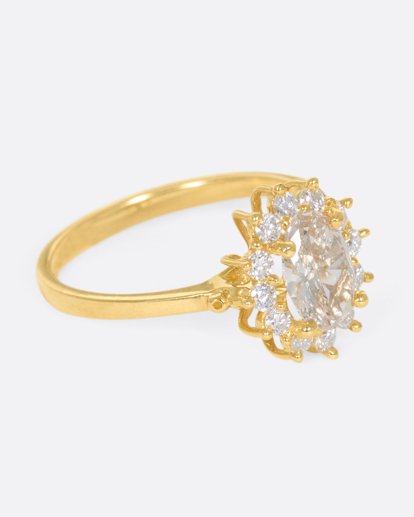 A traditional style engagement ring that feels anything but.