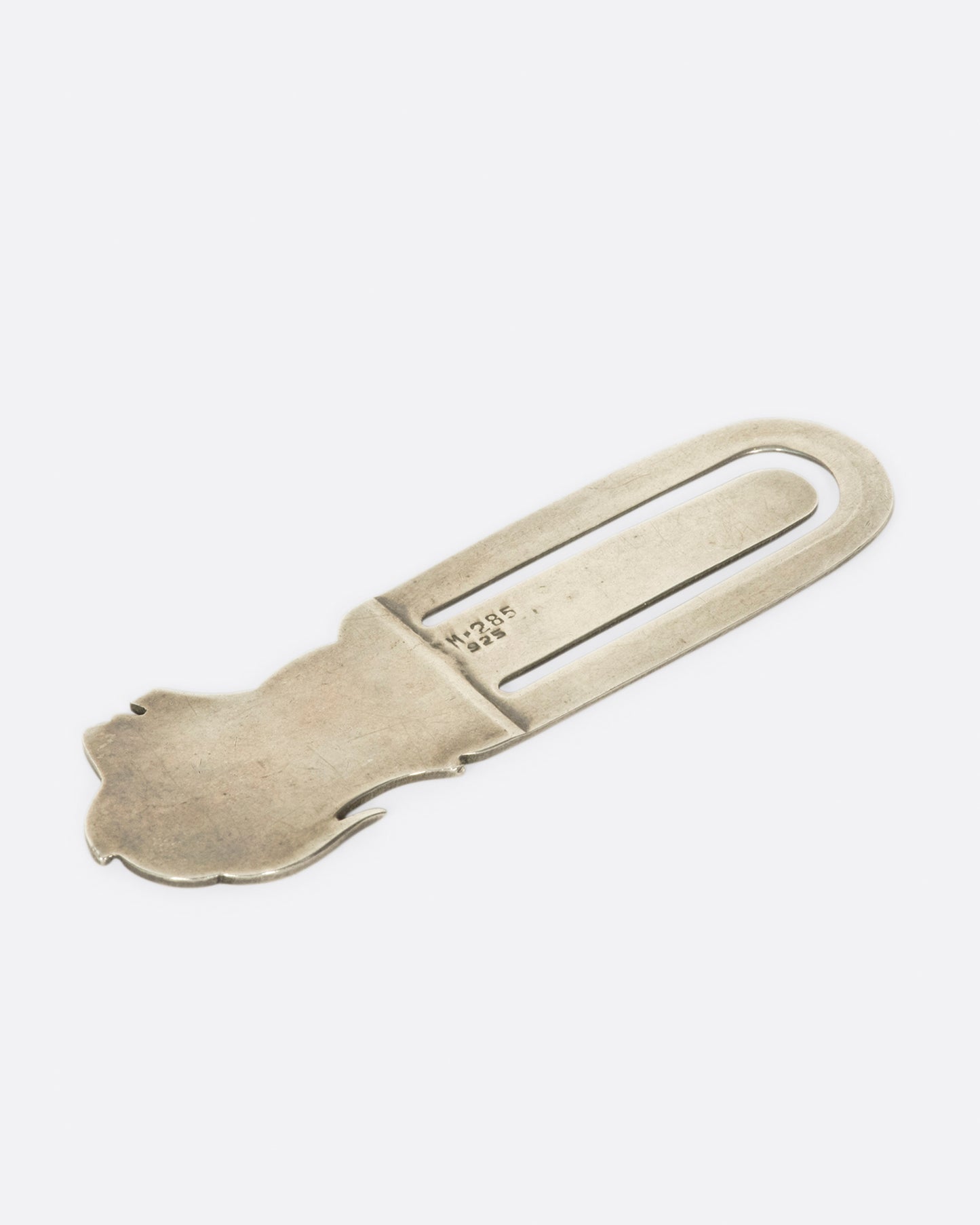 Use this Mexican sterling silver piece as a bookmark or a money clip.