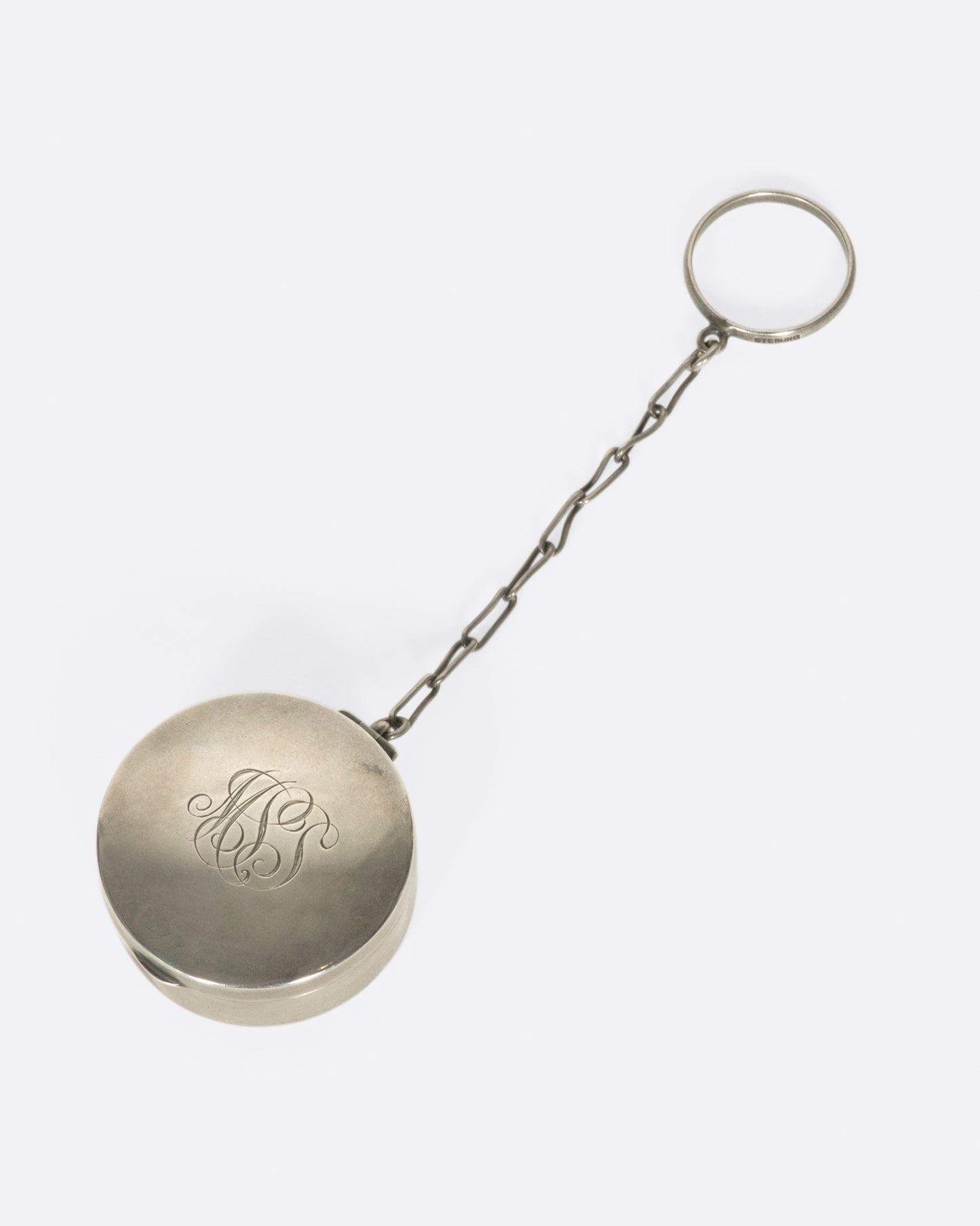 This Victorian pill box has a mirror on the underside of its lid, making it a perfect little compact to take on the go.