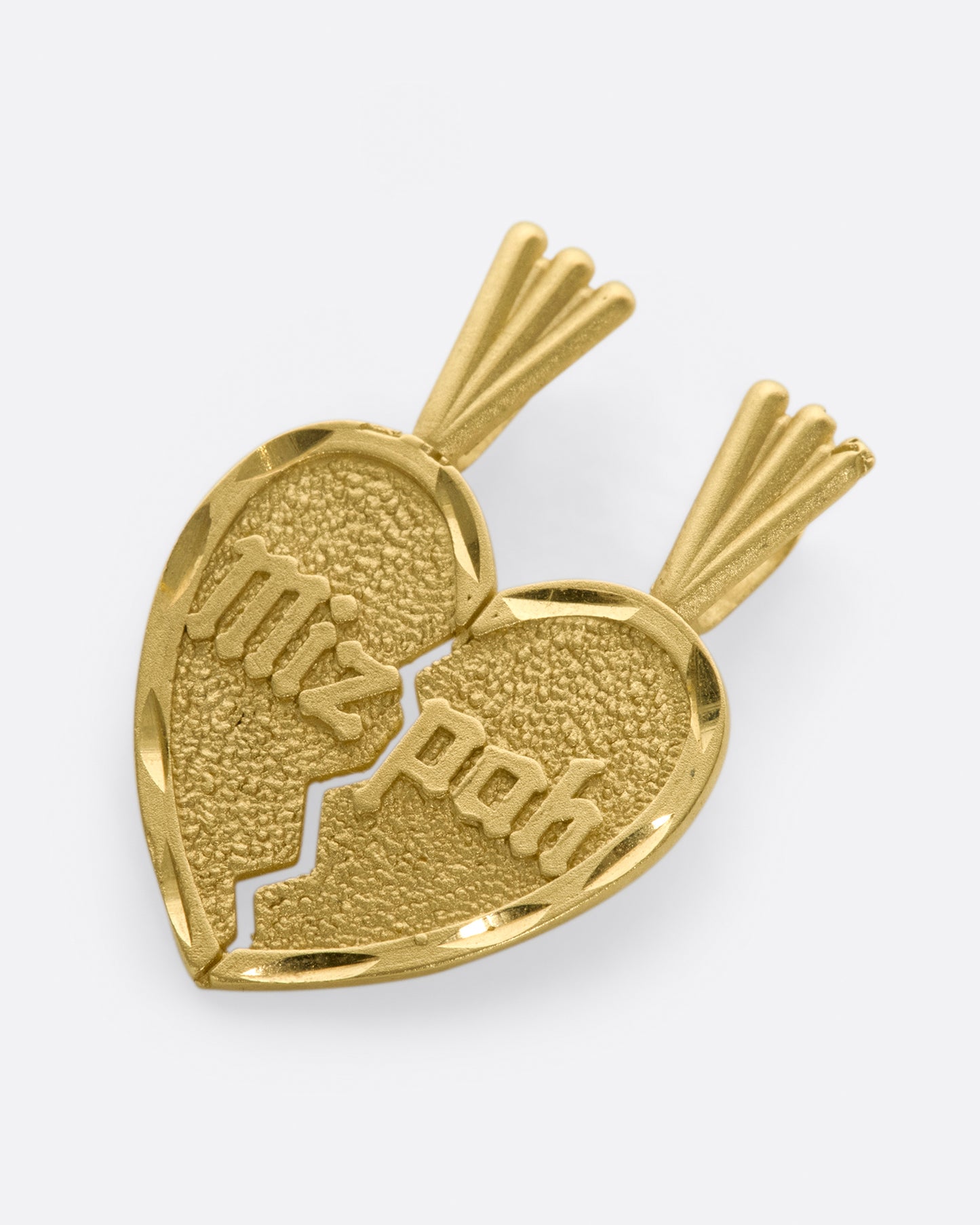 These mizpah charms are meant to be broken apart by the two people who will hold them.