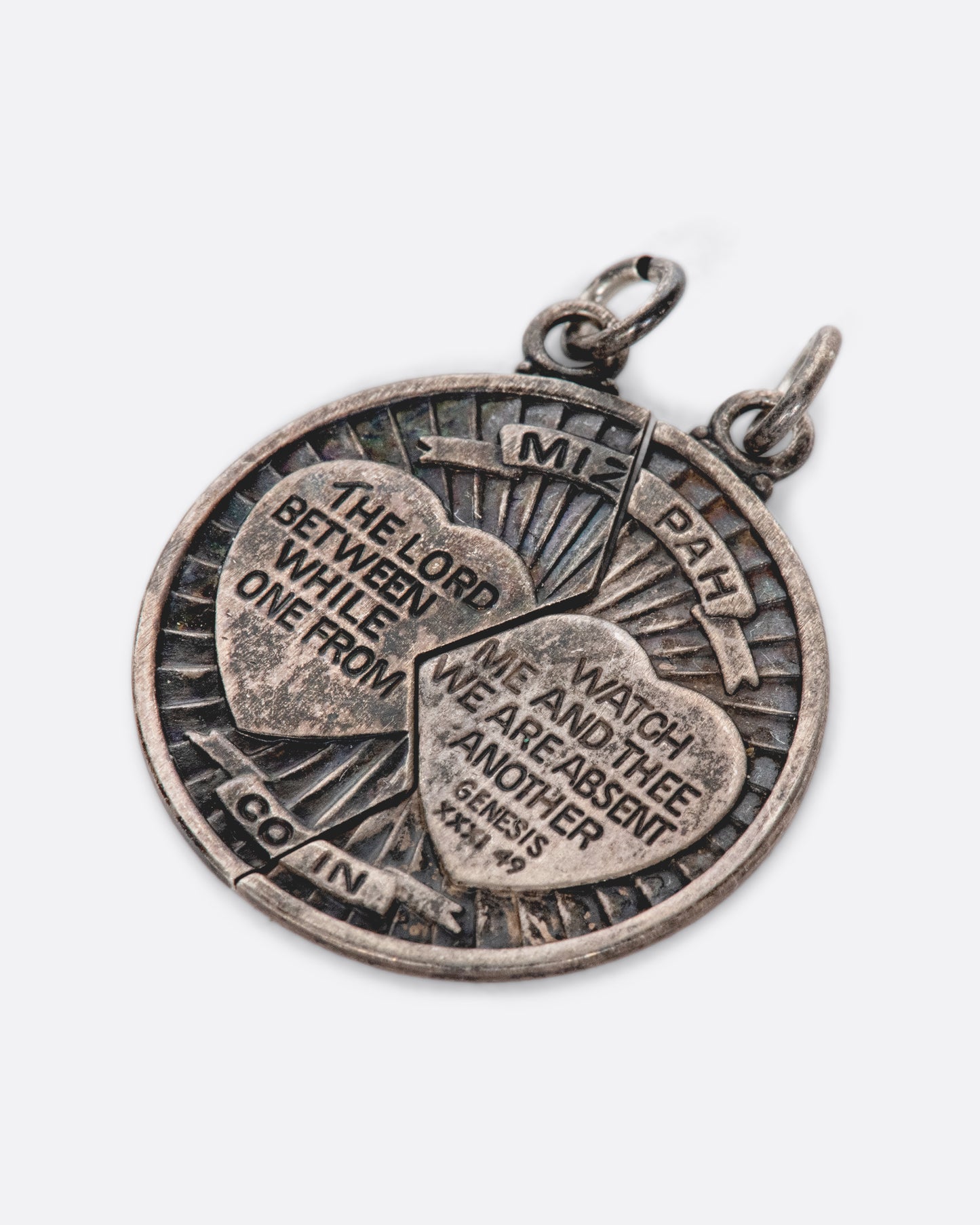 Made popular during the Victorian era, Mizpah jewelry is given as a token of either love or friendship.