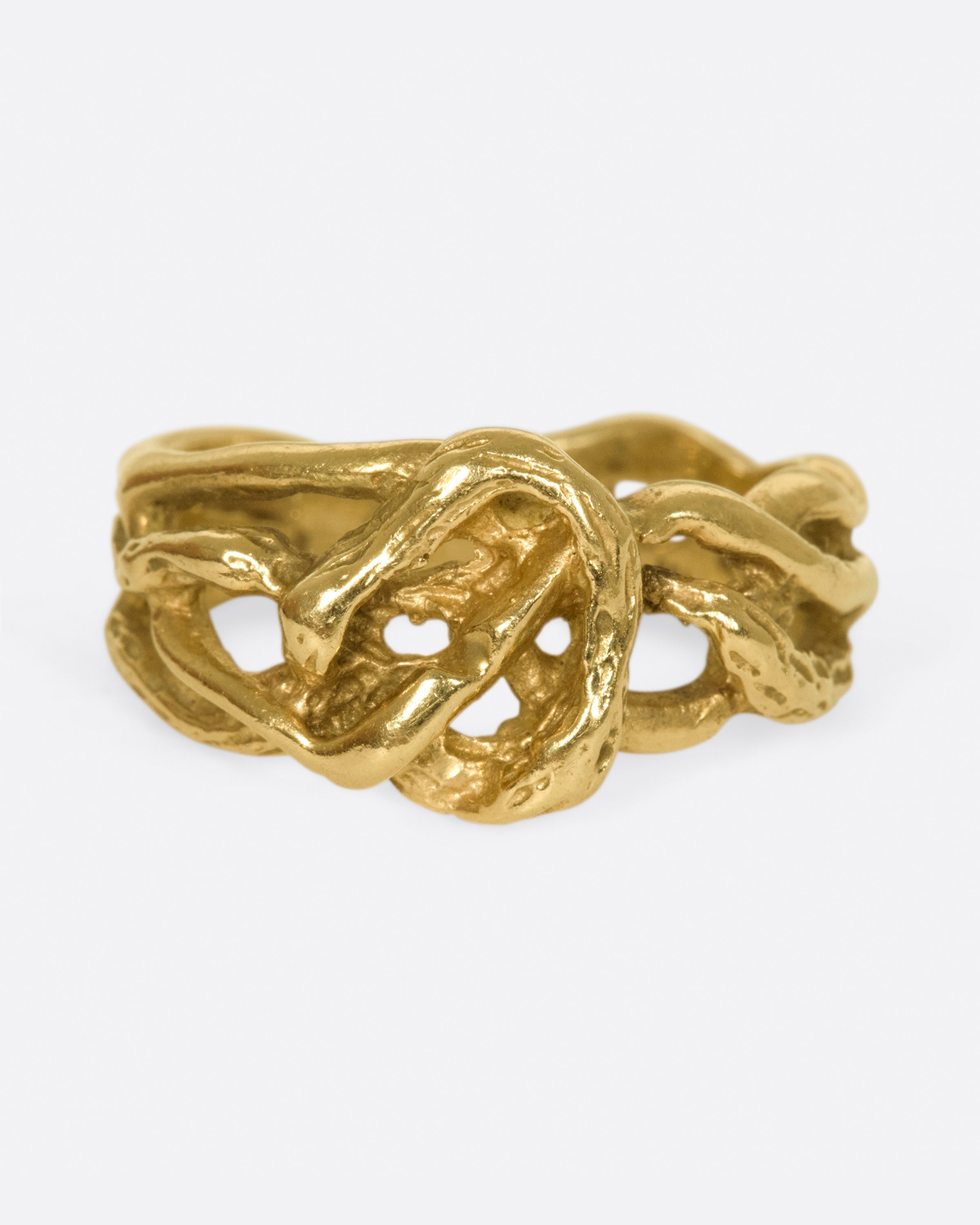 Vintage Yellow Gold Woven Vine Ring Love Adorned