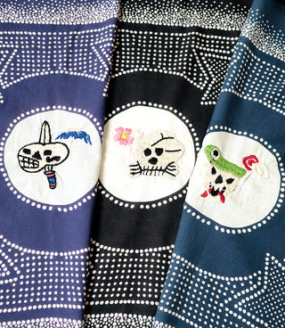 Kapital Souvenir Fulling Wool Happy Scarf Tiger Print Female Kapital Women's