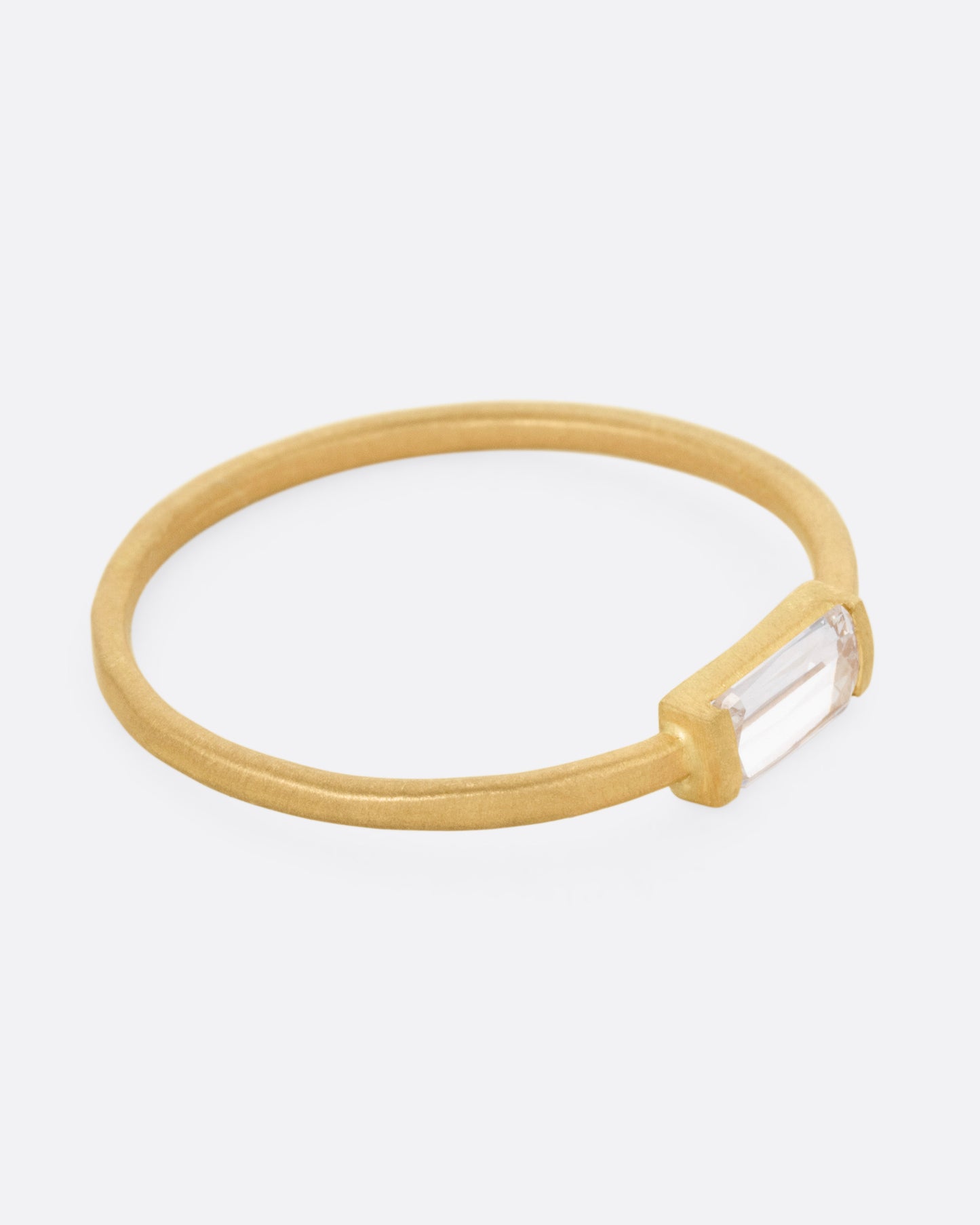 Grey Baguette Diamond Ring