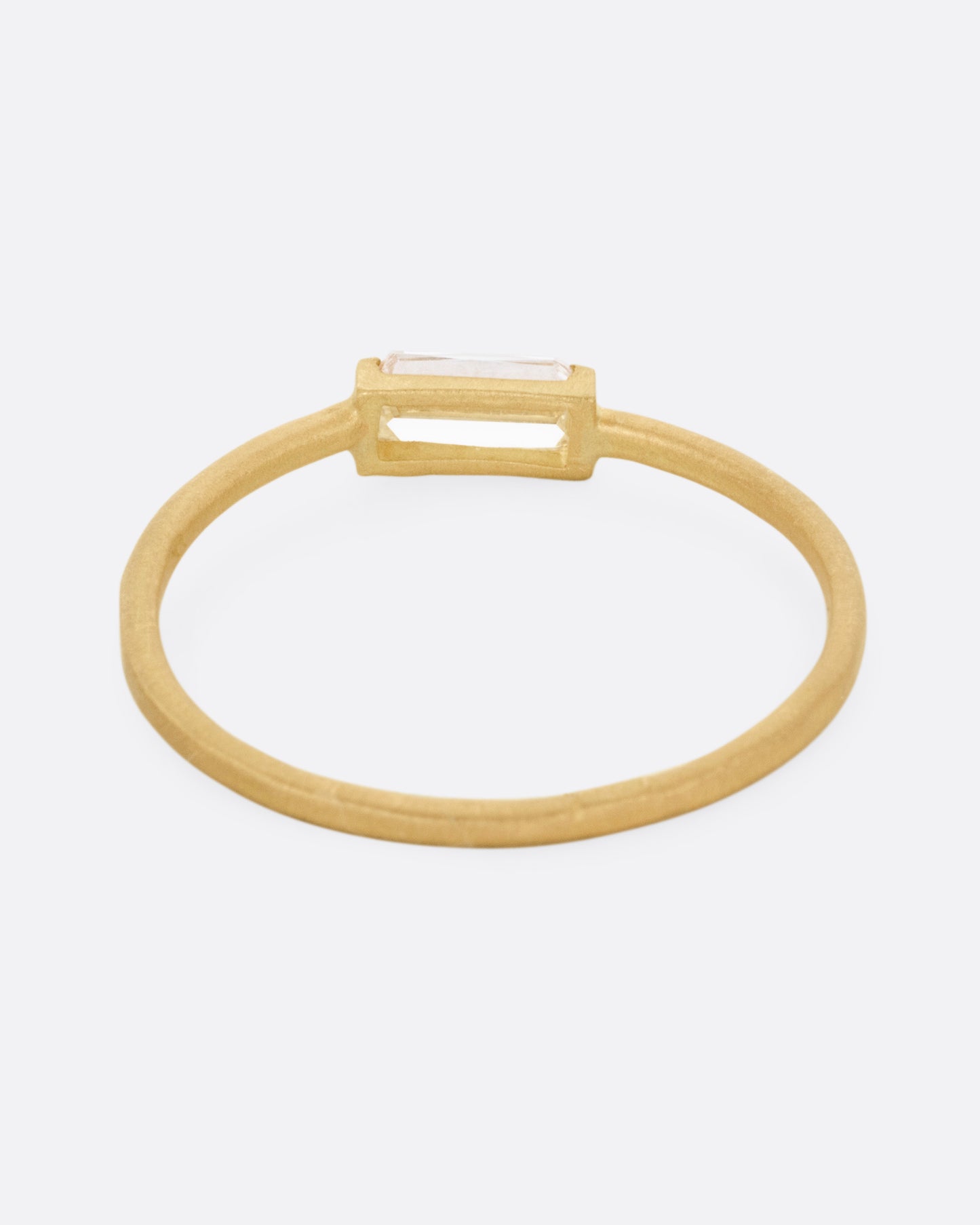 Grey Baguette Diamond Ring