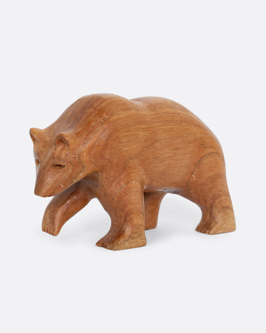 Hand Carved Wooden Bear