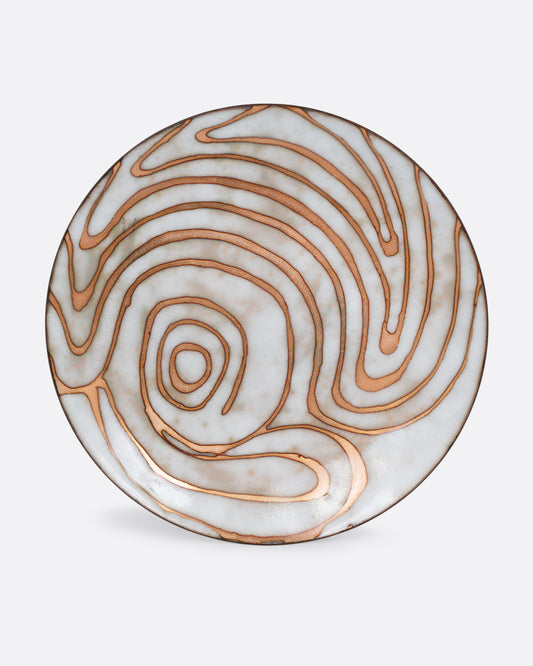 Swirling Enamel Plate