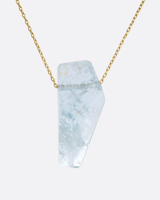 Free-form Aquamarine Necklace