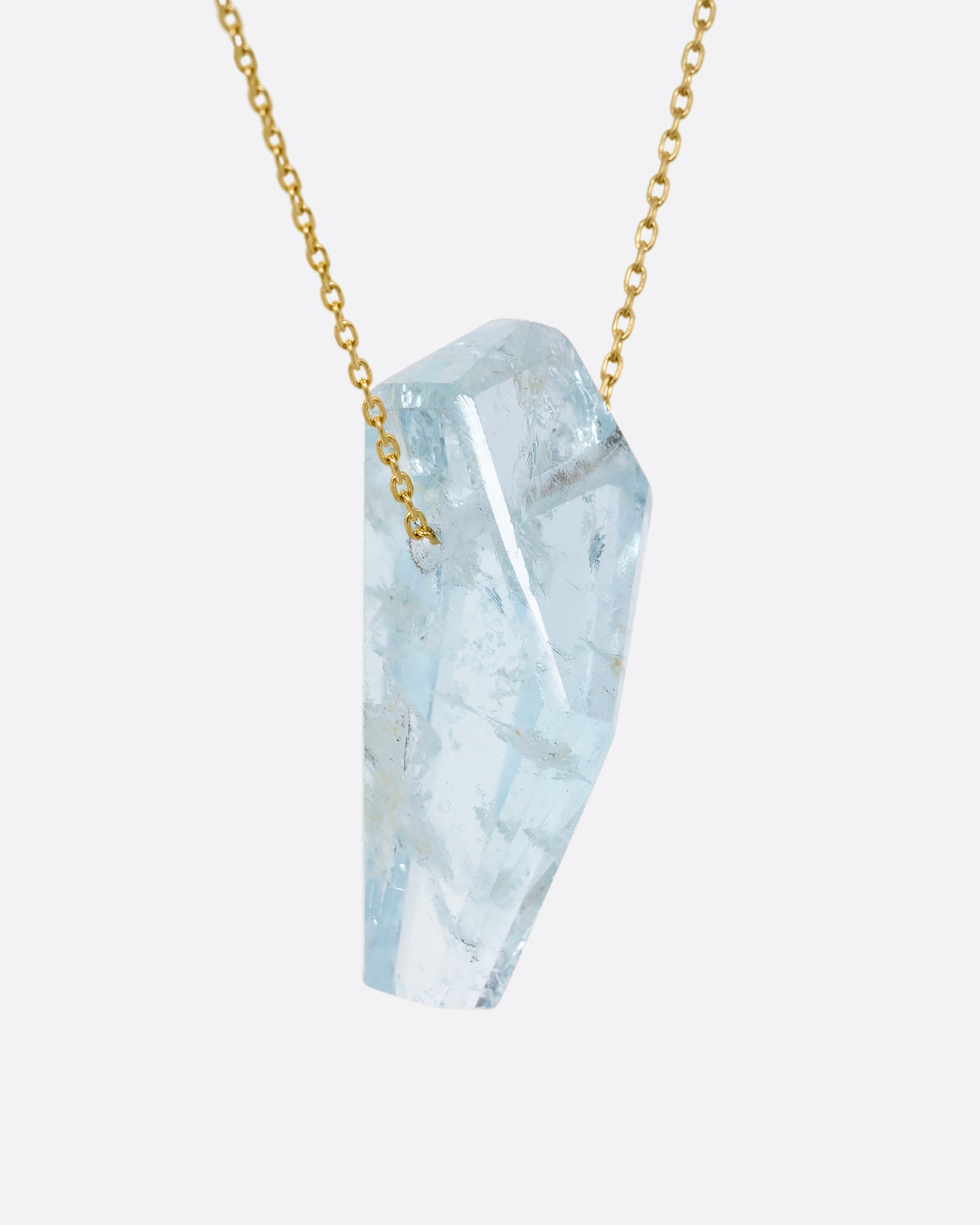 Free-form Aquamarine Necklace